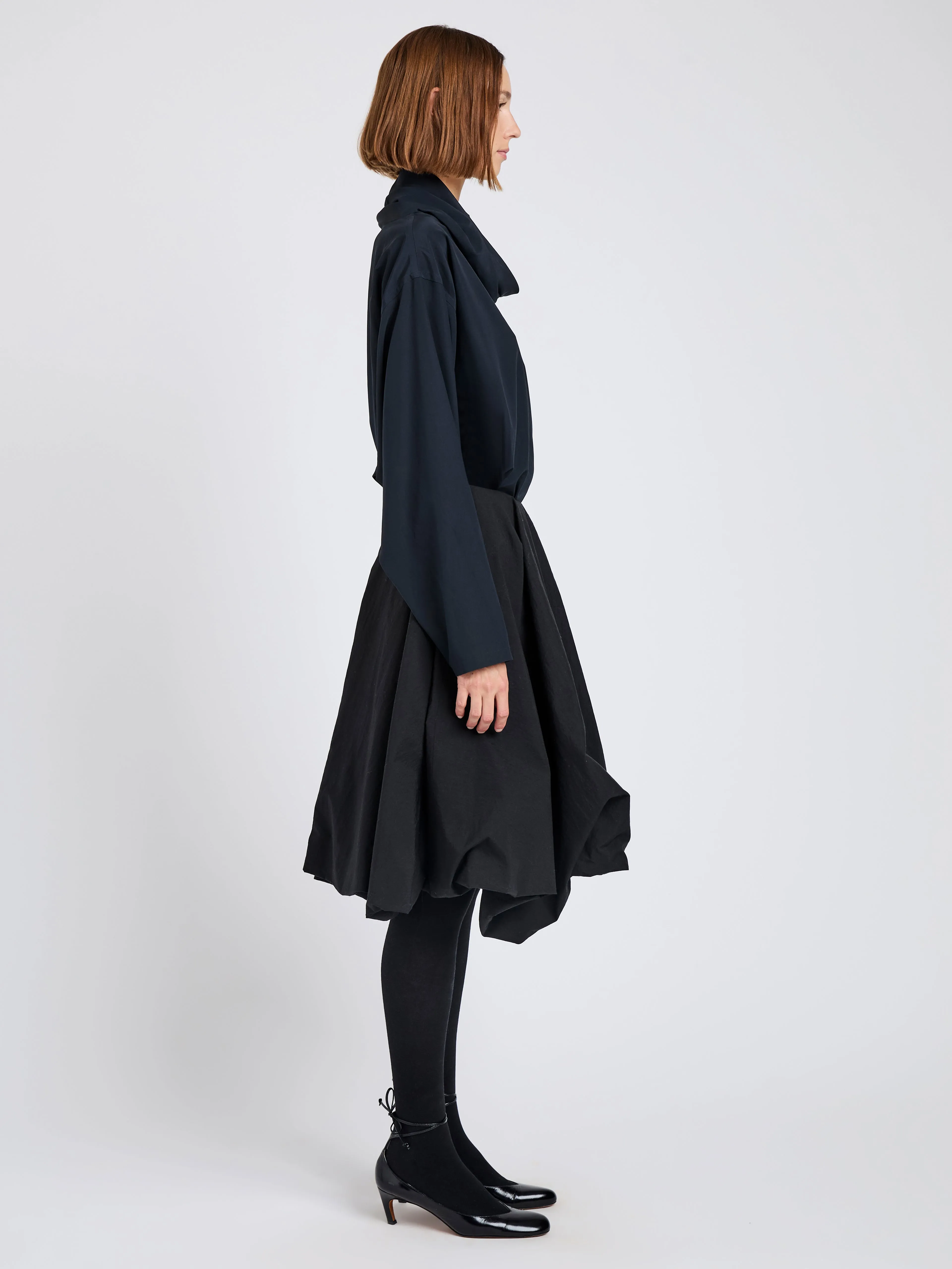 Olina Skirt in Bi Stretch Cotton Nylon sold by Proenza Schouler product image thumbnail 3