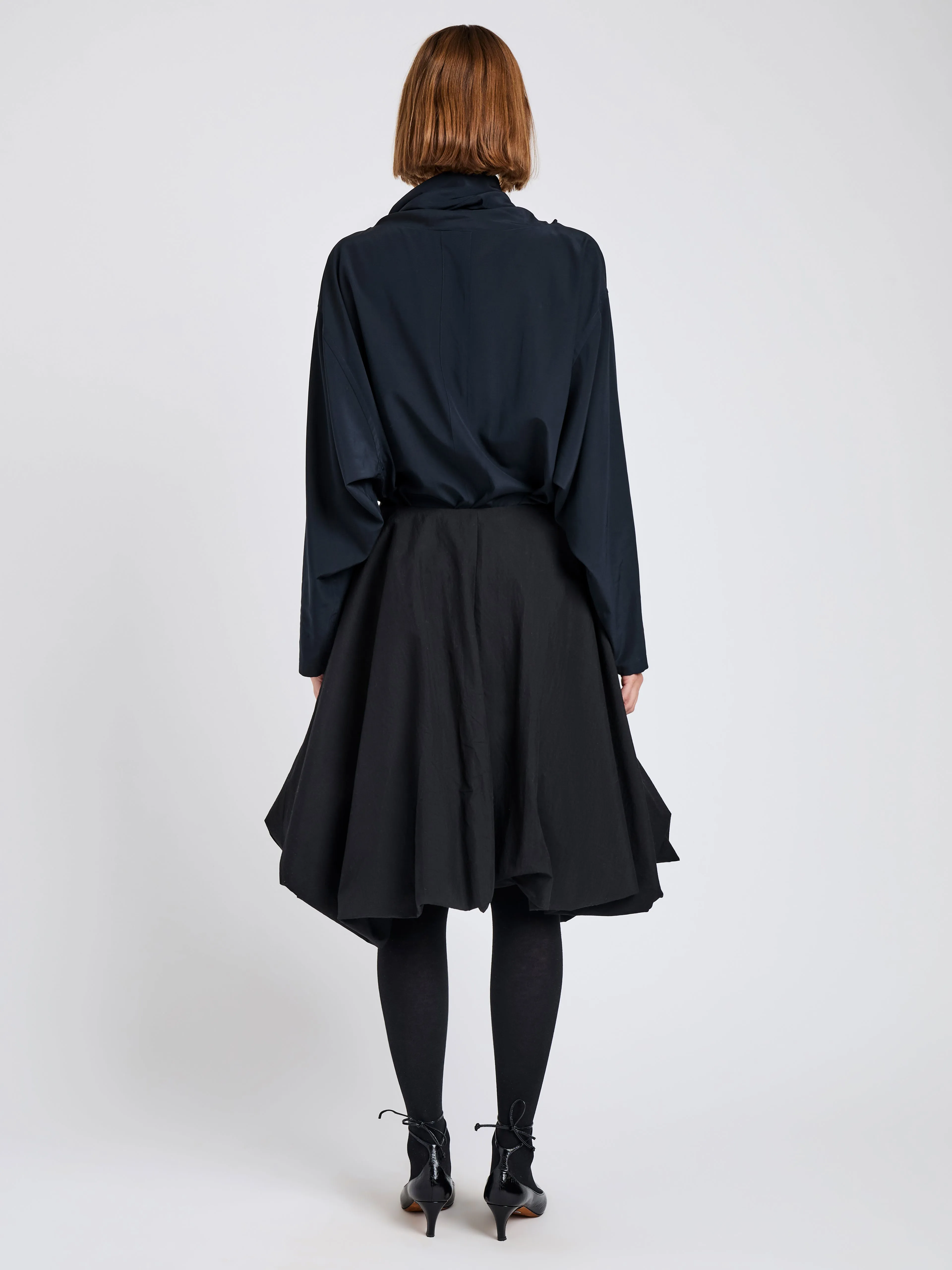 Olina Skirt in Bi Stretch Cotton Nylon sold by Proenza Schouler product image thumbnail 4