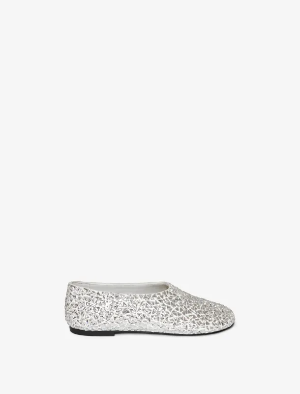 Glove Embellished Ballet Flats - WHITE sold by Proenza Schouler
