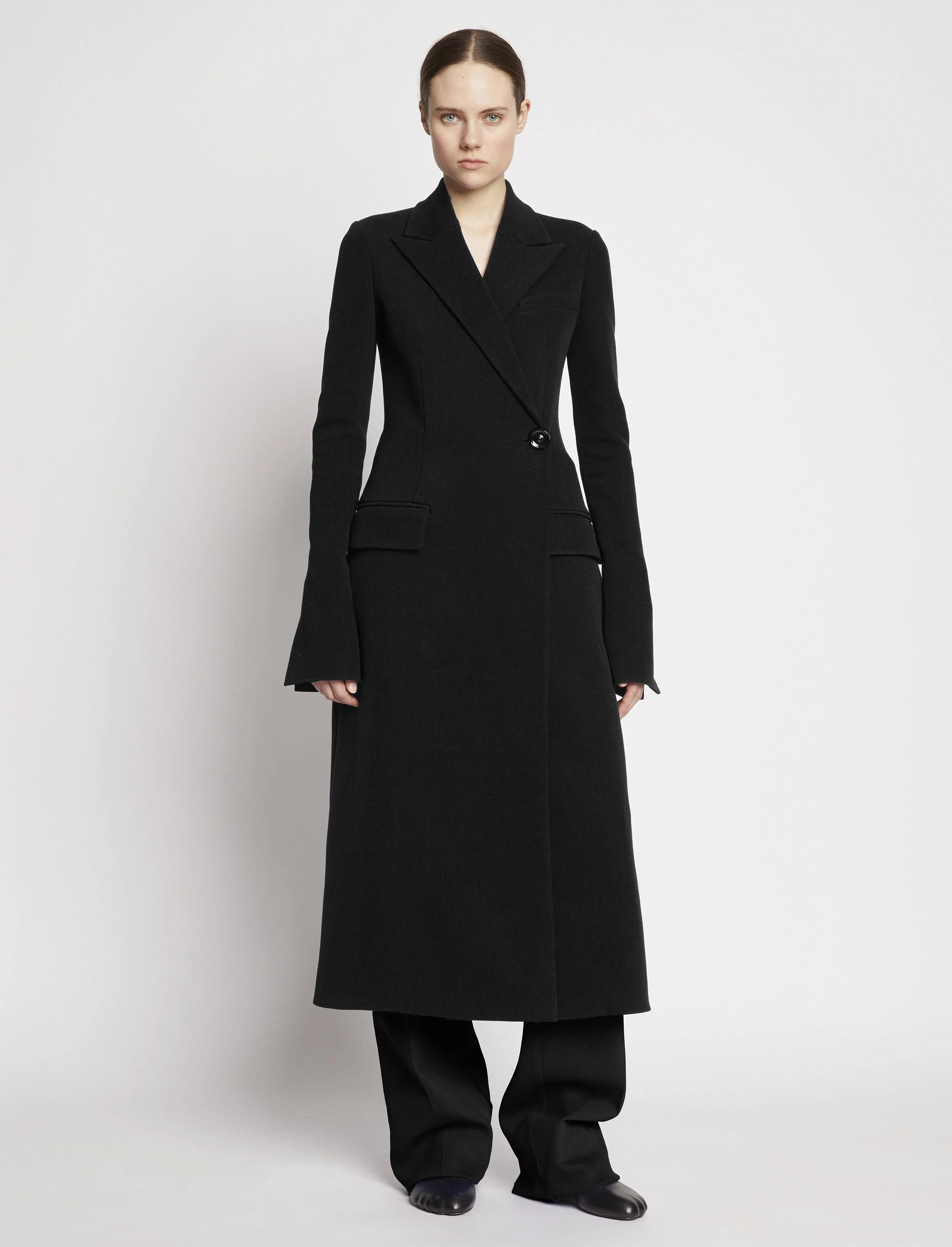 Bi-Stretch Crepe Wrap Coat sold by Proenza Schouler product image thumbnail 2
