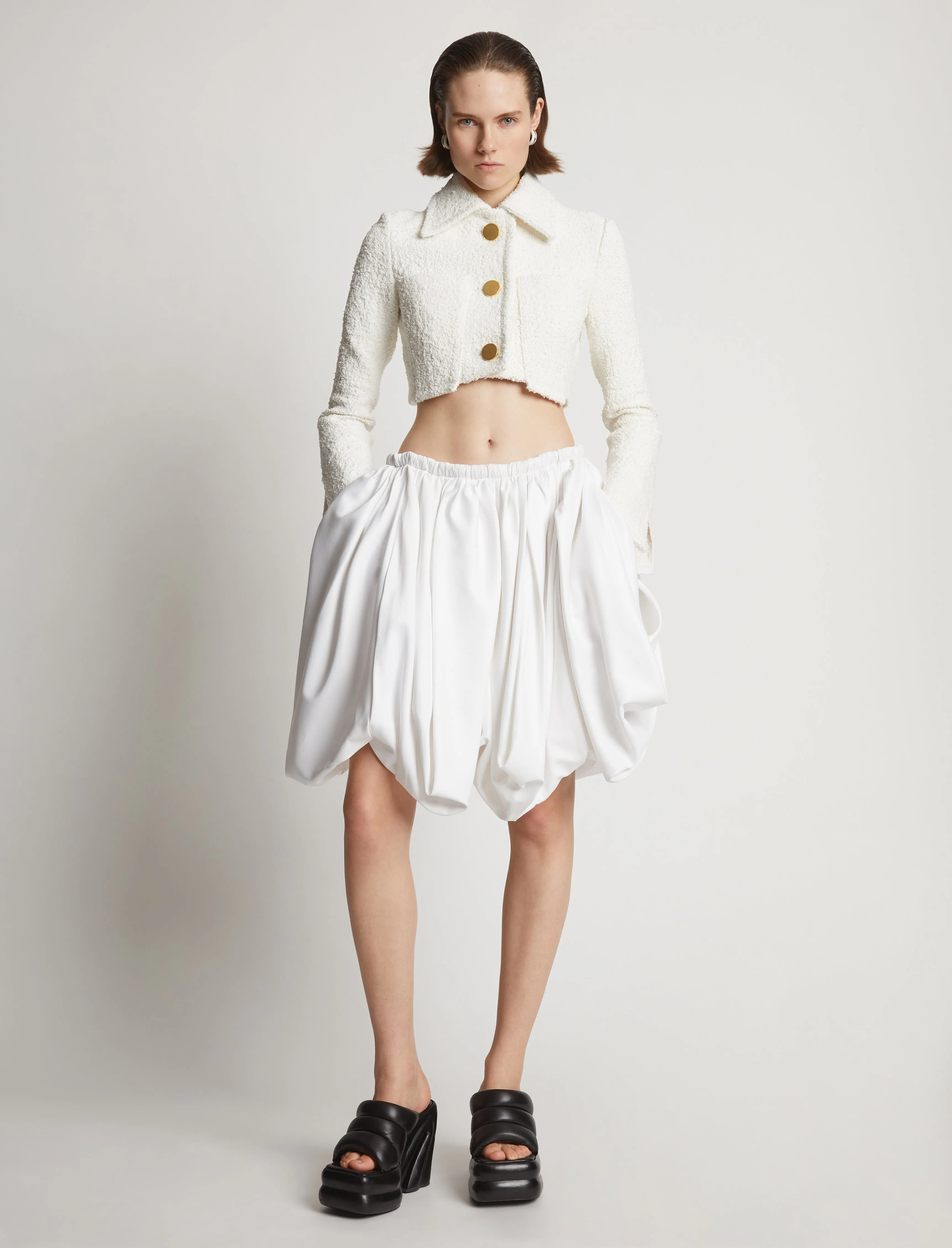 Boucle Tweed Crop Jacket sold by Proenza Schouler product image thumbnail 3