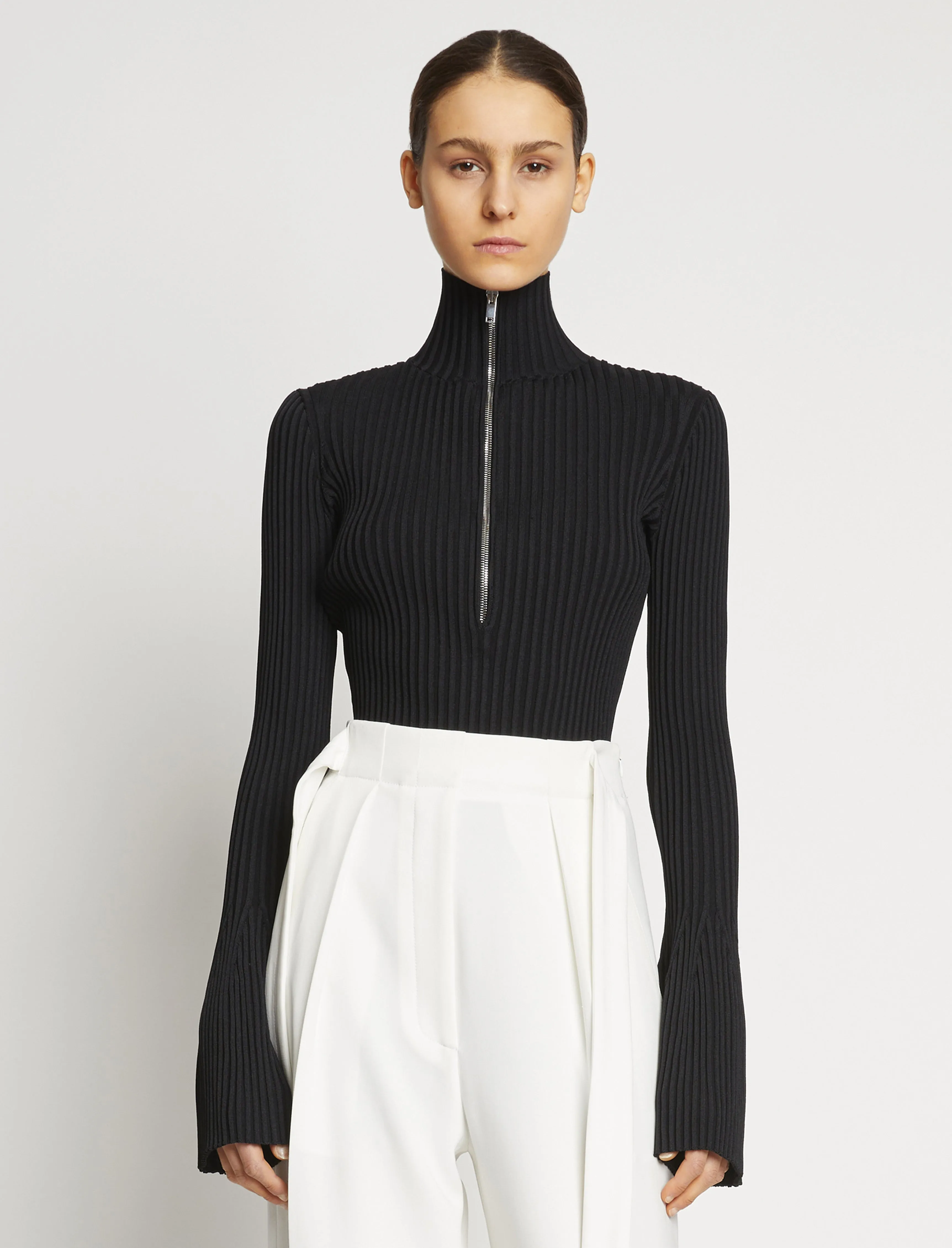 Viscose Rib Zip Sweater sold by Proenza Schouler product image thumbnail 2