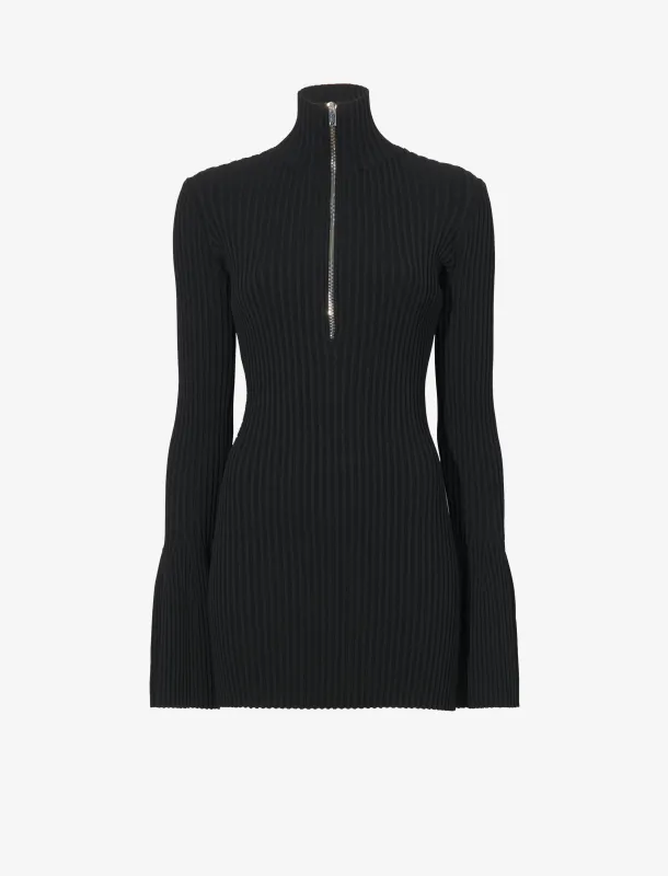Viscose Rib Zip Sweater made by Proenza Schouler
