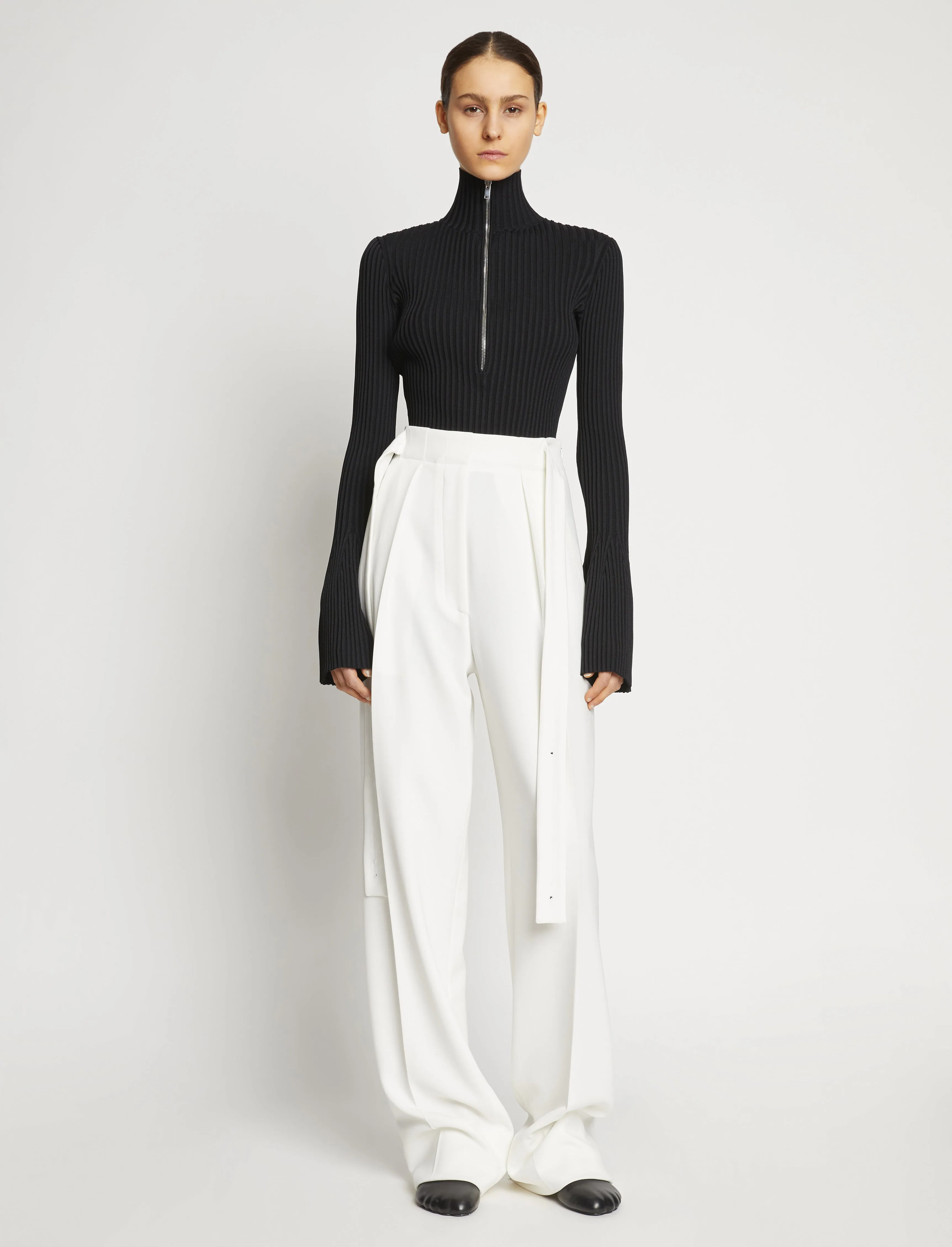 Viscose Rib Zip Sweater sold by Proenza Schouler product image thumbnail 3