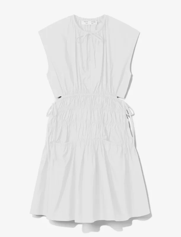 Poplin Drawstring Mini Dress made by Proenza Schouler