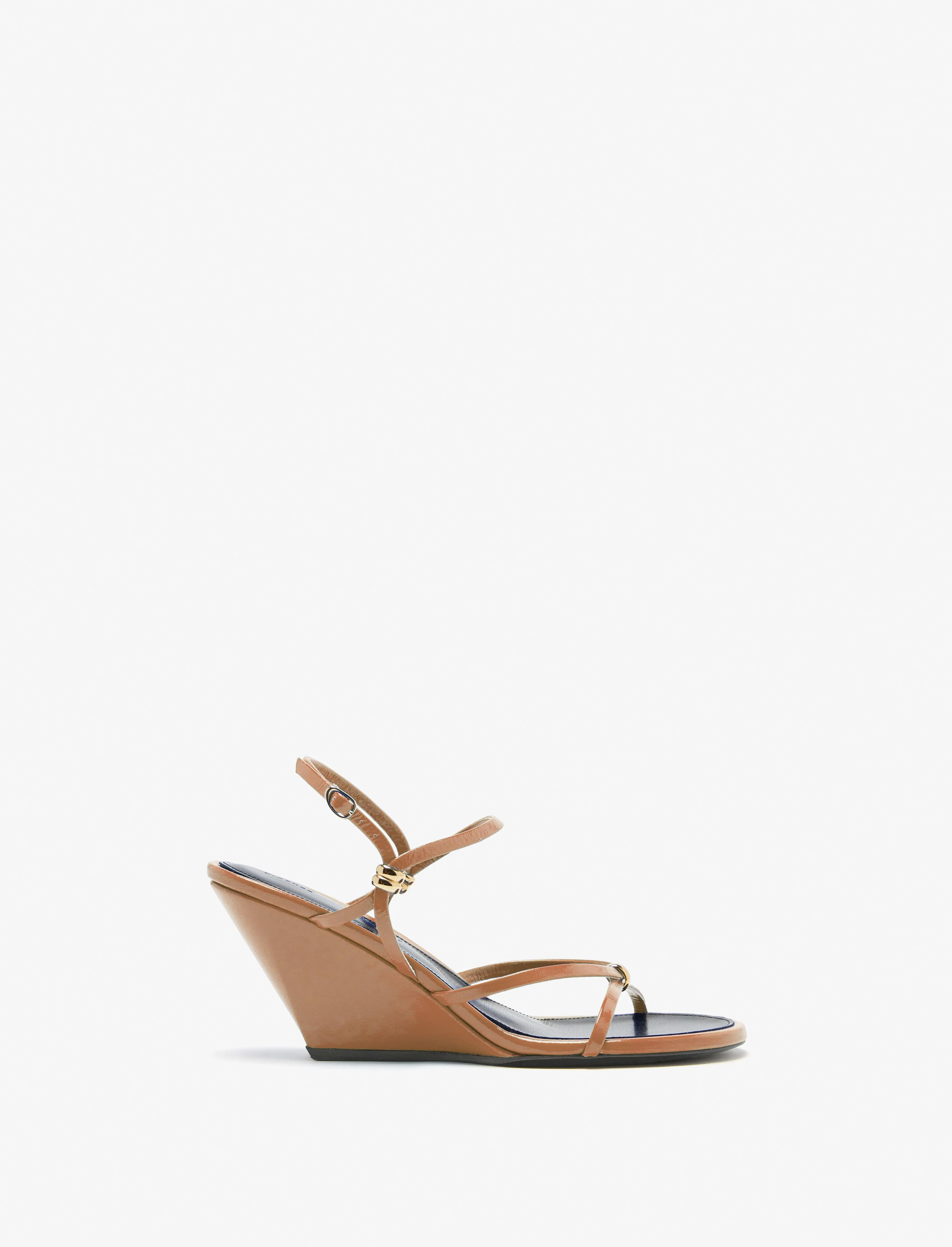 Coil Wedge Sandals in Slick Nappa sold by Proenza Schouler