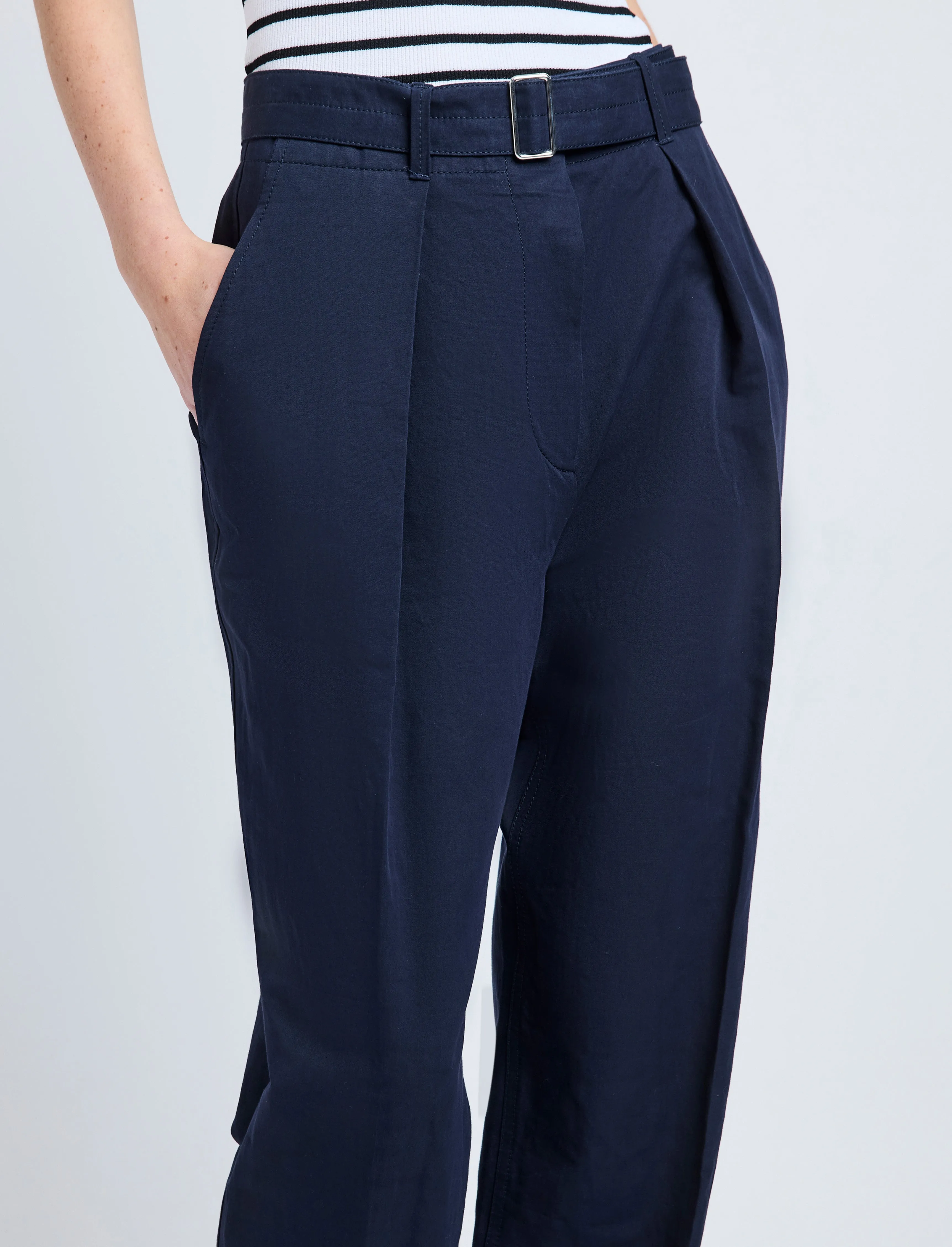 Vera Pant in Cotton Linen Suiting sold by Proenza Schouler product image thumbnail 5