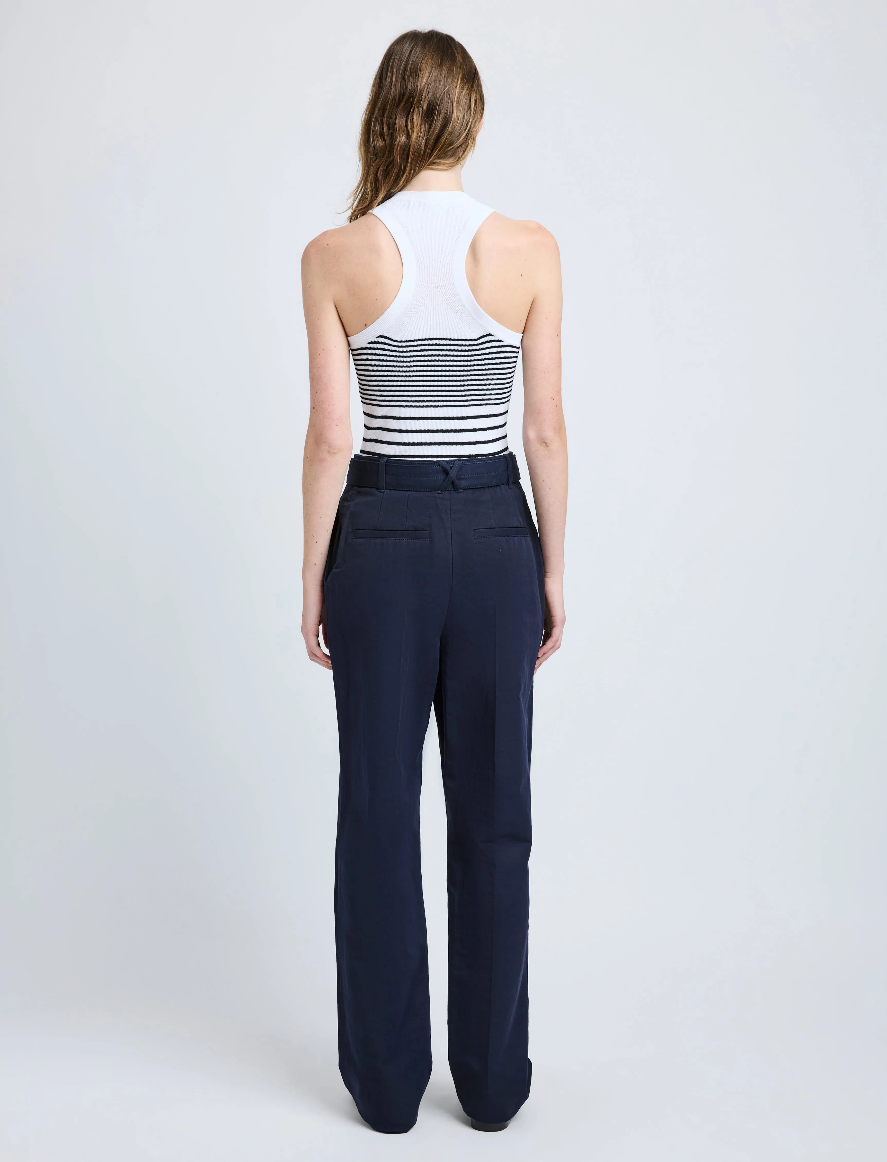 Vera Pant in Cotton Linen Suiting sold by Proenza Schouler product image thumbnail 4