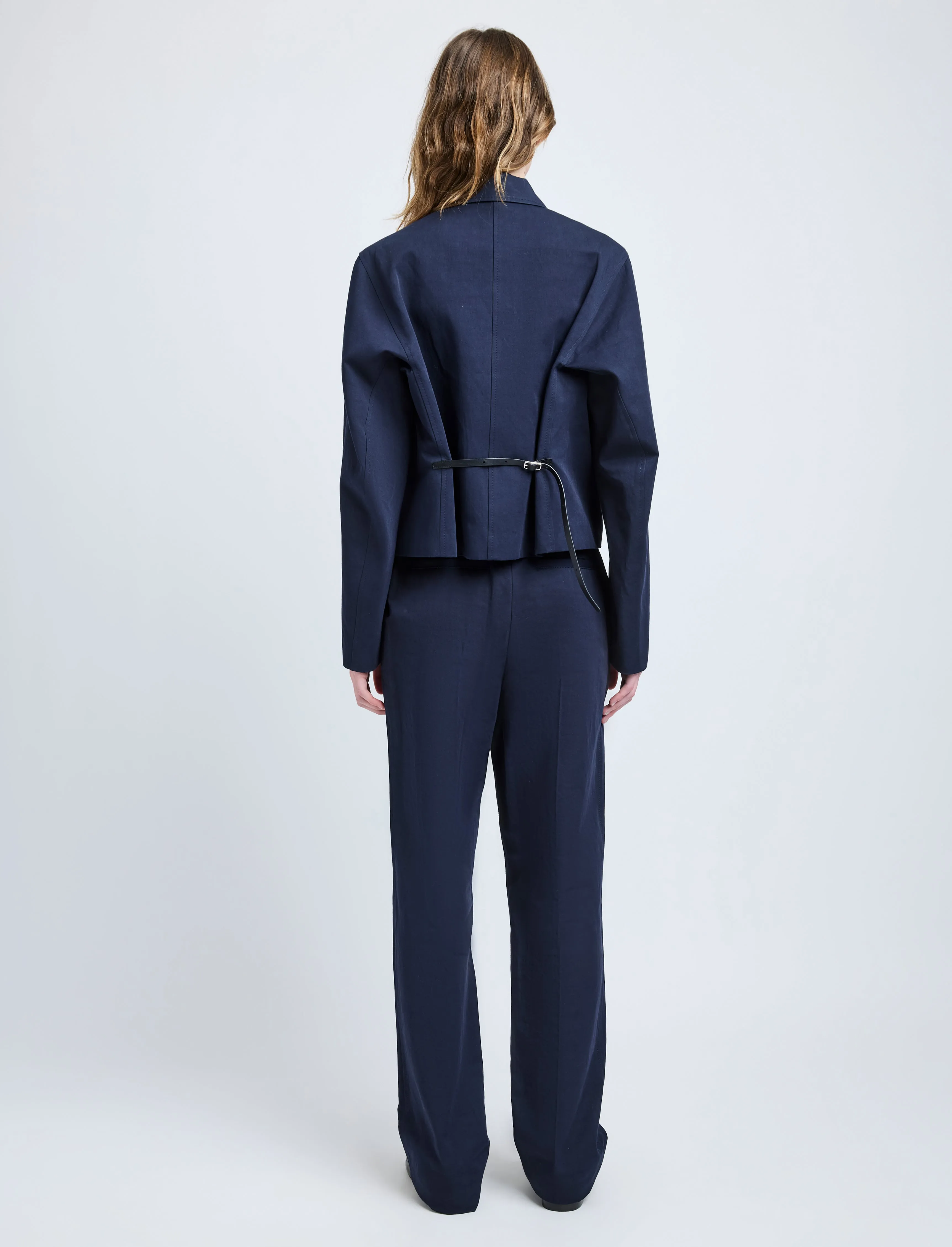 Thelma Jacket in Cotton Linen Suiting sold by Proenza Schouler product image thumbnail 5