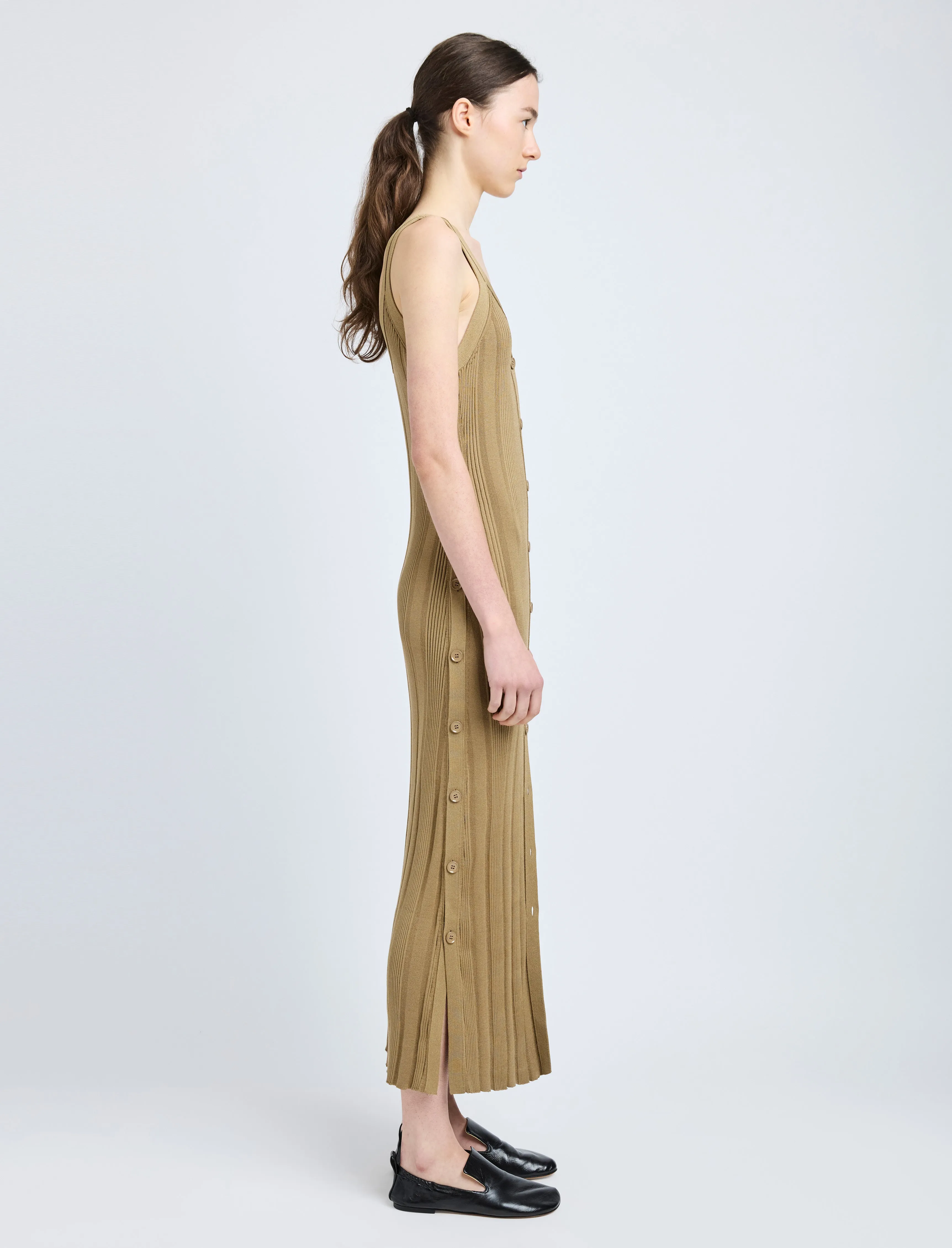 Ellis Dress in Column Rib sold by Proenza Schouler product image thumbnail 3