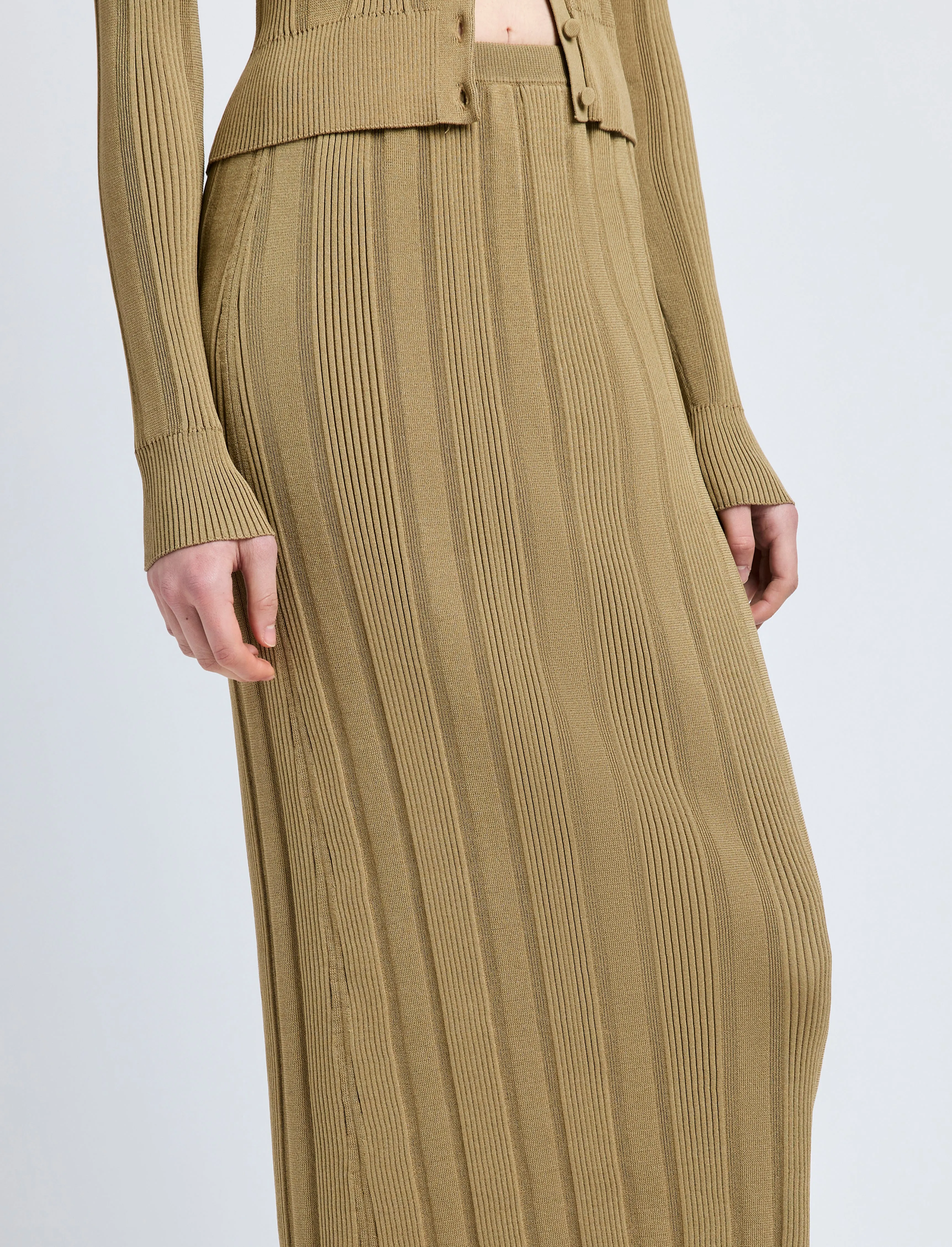 Ryanne Skirt in Column Rib sold by Proenza Schouler product image thumbnail 5