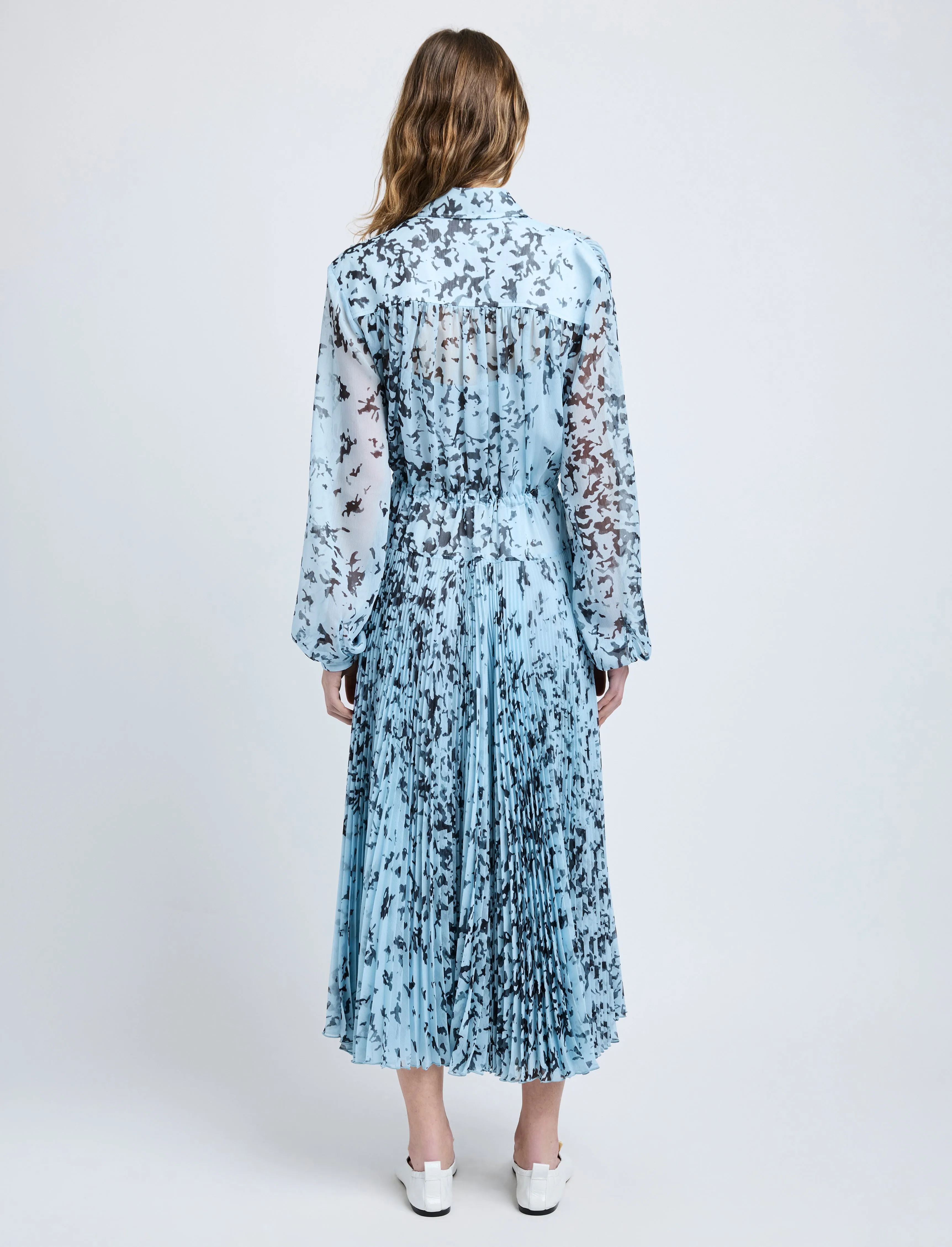 Jones Dress in Printed Crinkle Chiffon sold by Proenza Schouler product image thumbnail 4