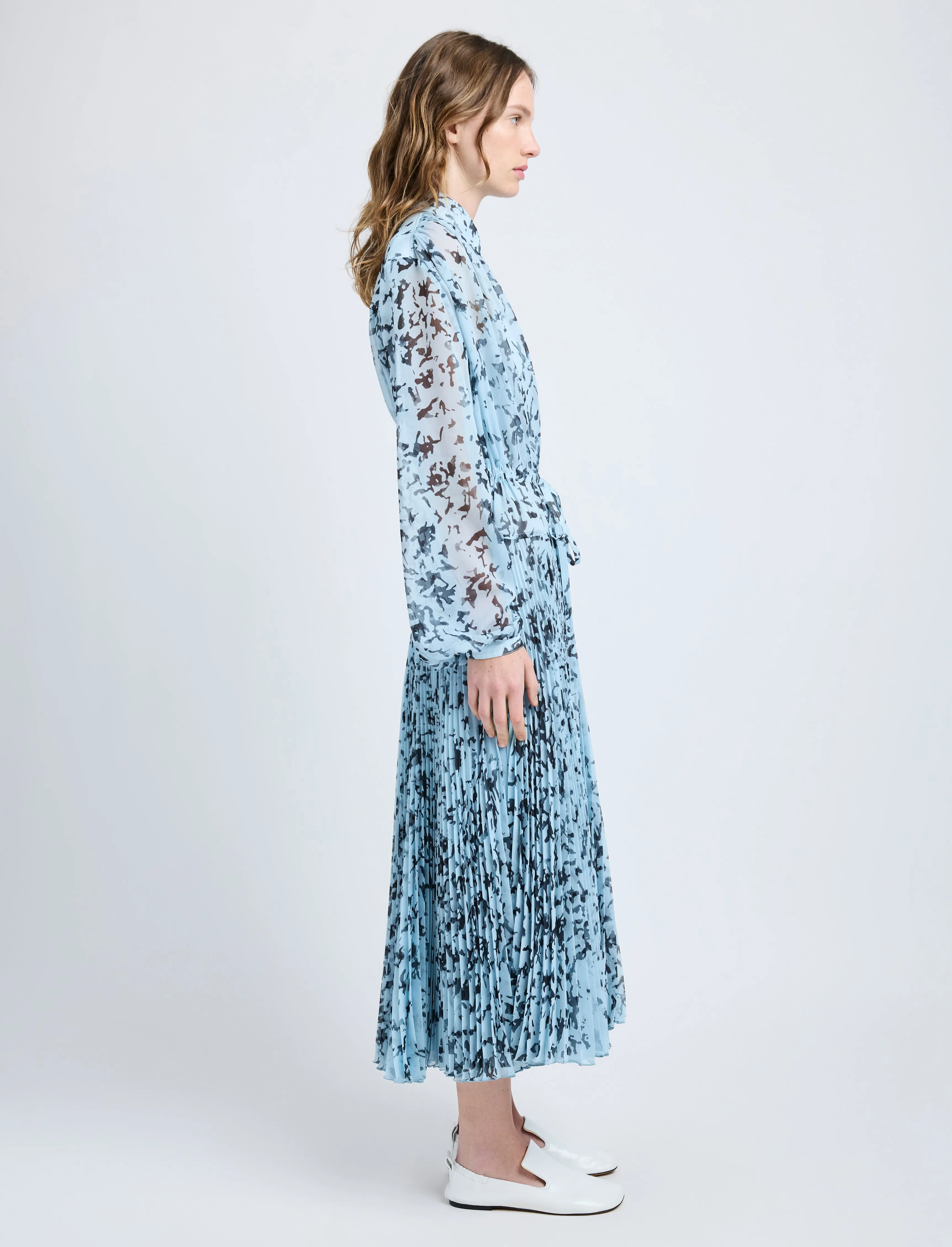 Jones Dress in Printed Crinkle Chiffon sold by Proenza Schouler product image thumbnail 3