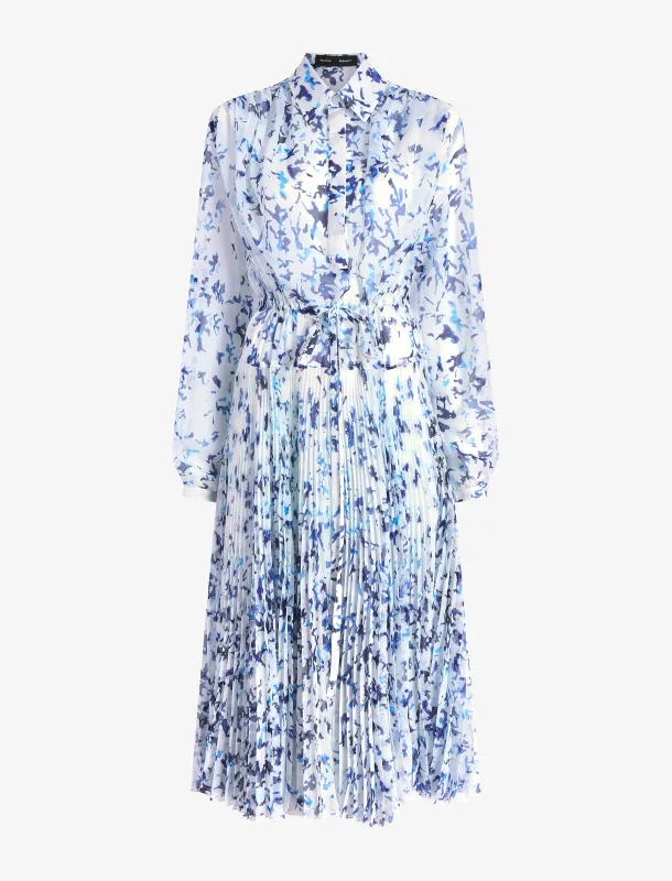 Jones Dress in Printed Crinkle Chiffon sold by Proenza Schouler