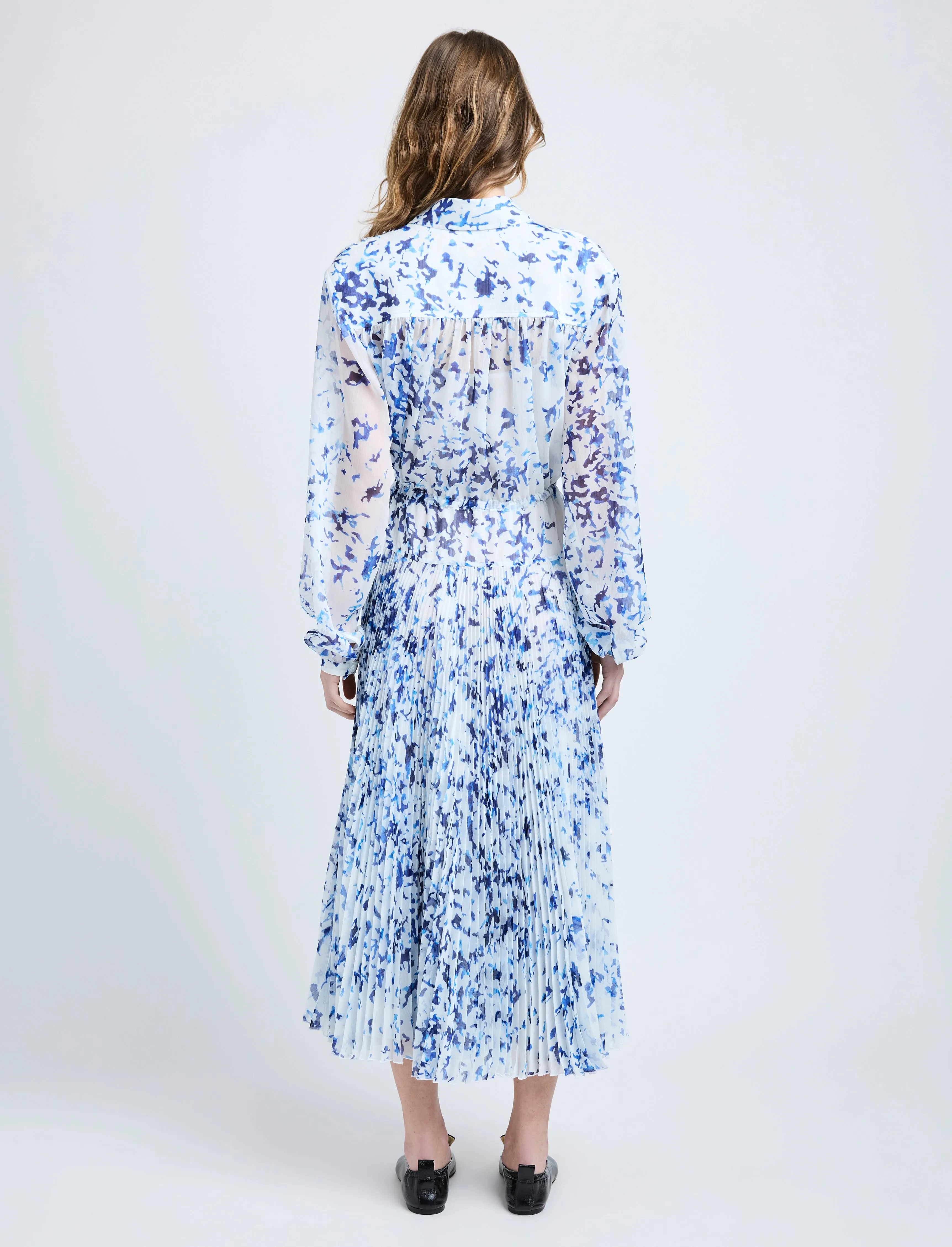 Jones Dress in Printed Crinkle Chiffon sold by Proenza Schouler product image thumbnail 4