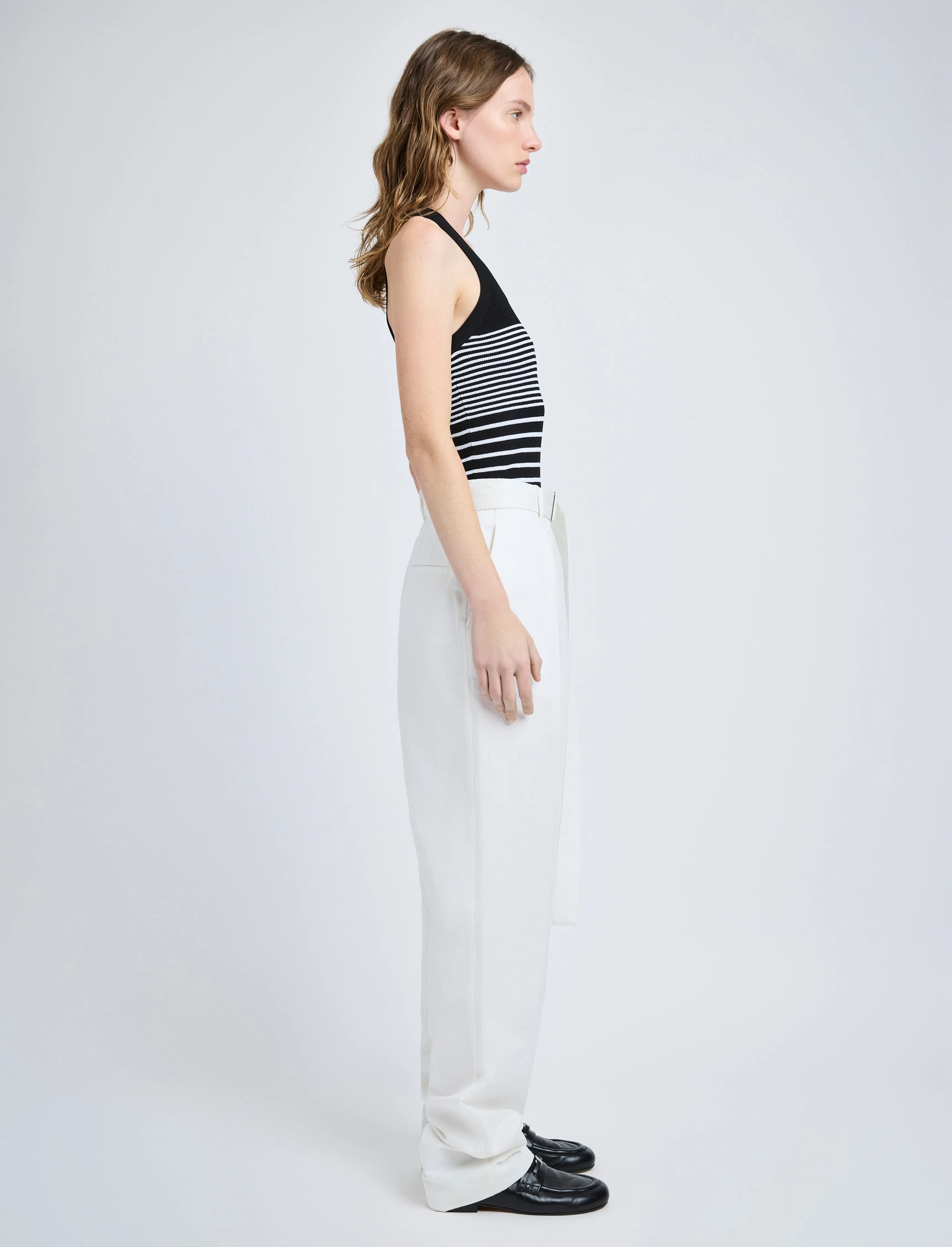 Roberts Top in Matte Viscose Rib sold by Proenza Schouler product image thumbnail 4