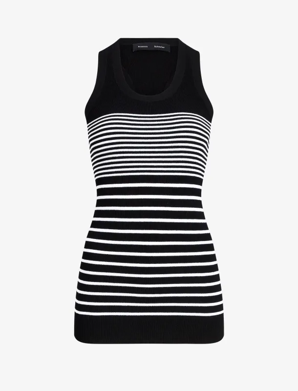 Roberts Top in Matte Viscose Rib made by Proenza Schouler