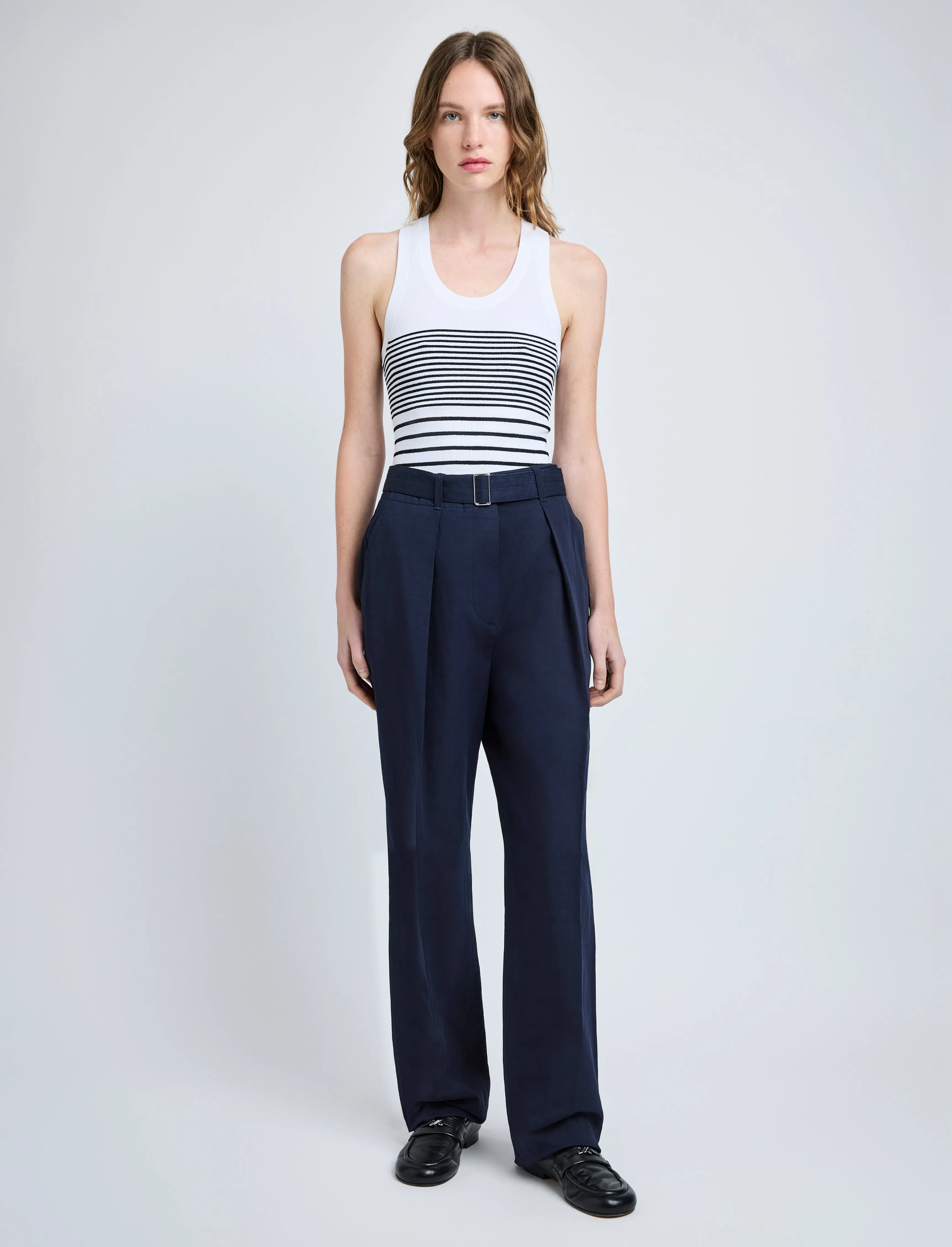 Roberts Top in Matte Viscose Rib sold by Proenza Schouler product image thumbnail 3