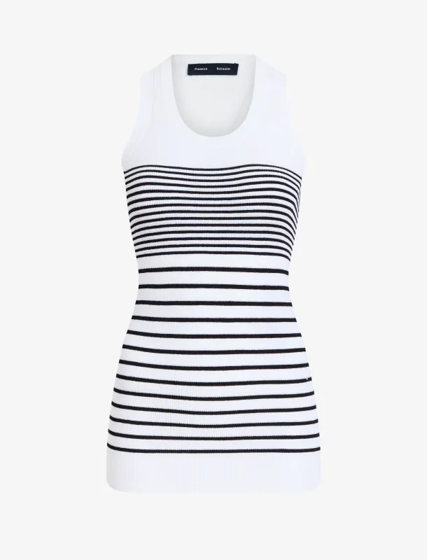 Roberts Top in Matte Viscose Rib made by Proenza Schouler