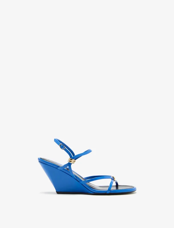 Coil Wedge Sandals in Slick Nappa made by Proenza Schouler
