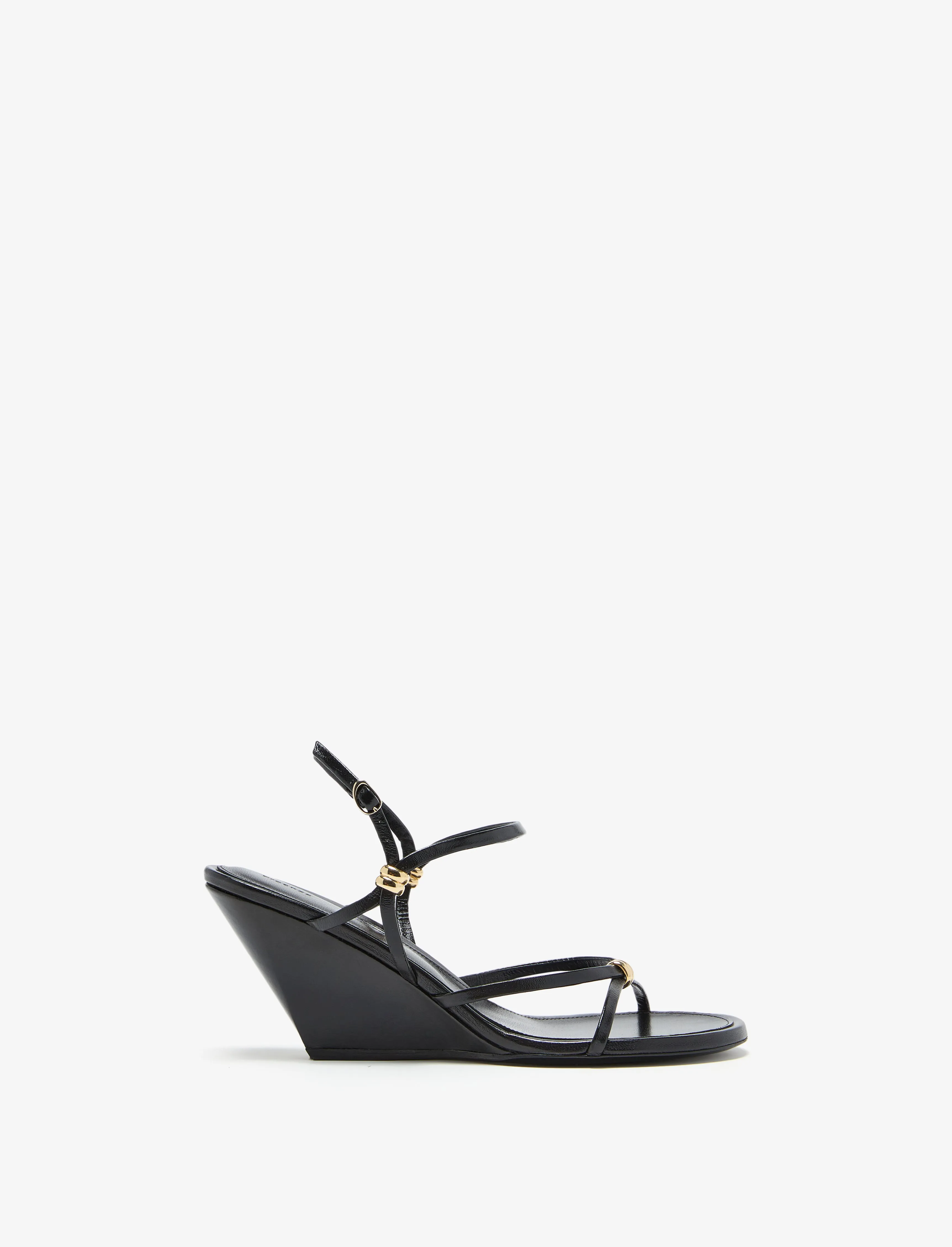 Coil Wedge Sandals in Slick Nappa sold by Proenza Schouler