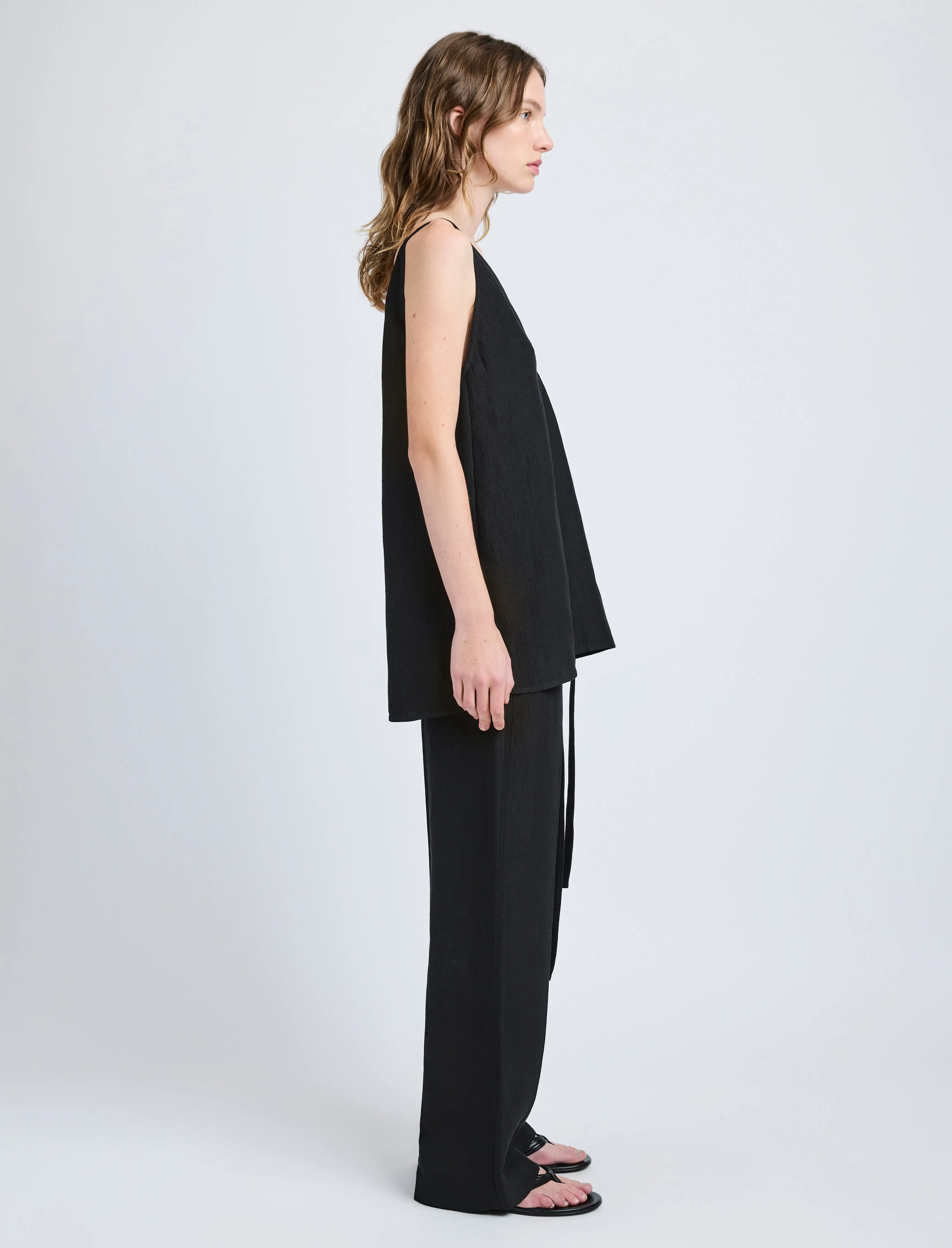 Maggi Pant in Cotton Viscose Linen sold by Proenza Schouler product image thumbnail 3