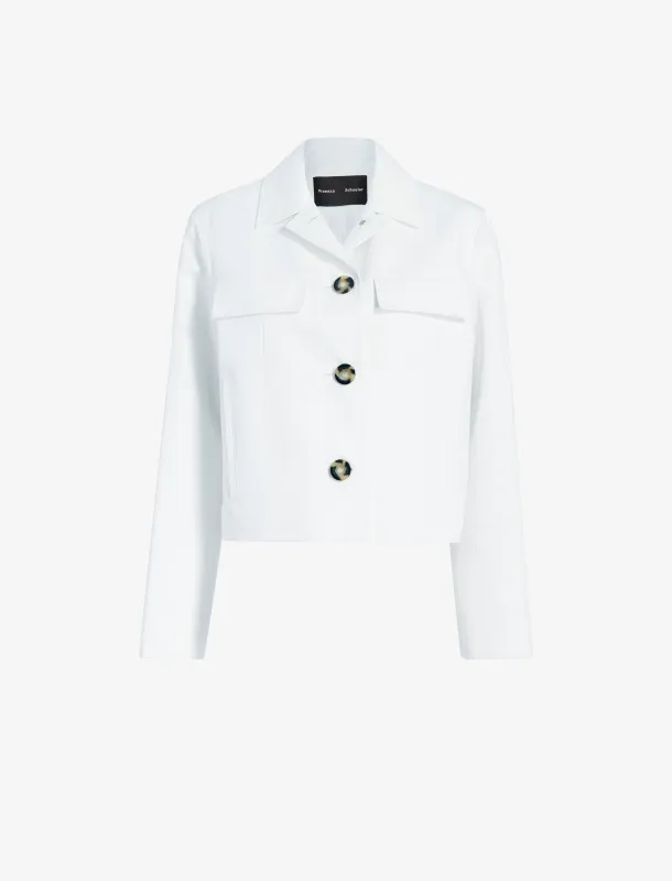 Thelma Jacket in Cotton Linen Suiting made by Proenza Schouler