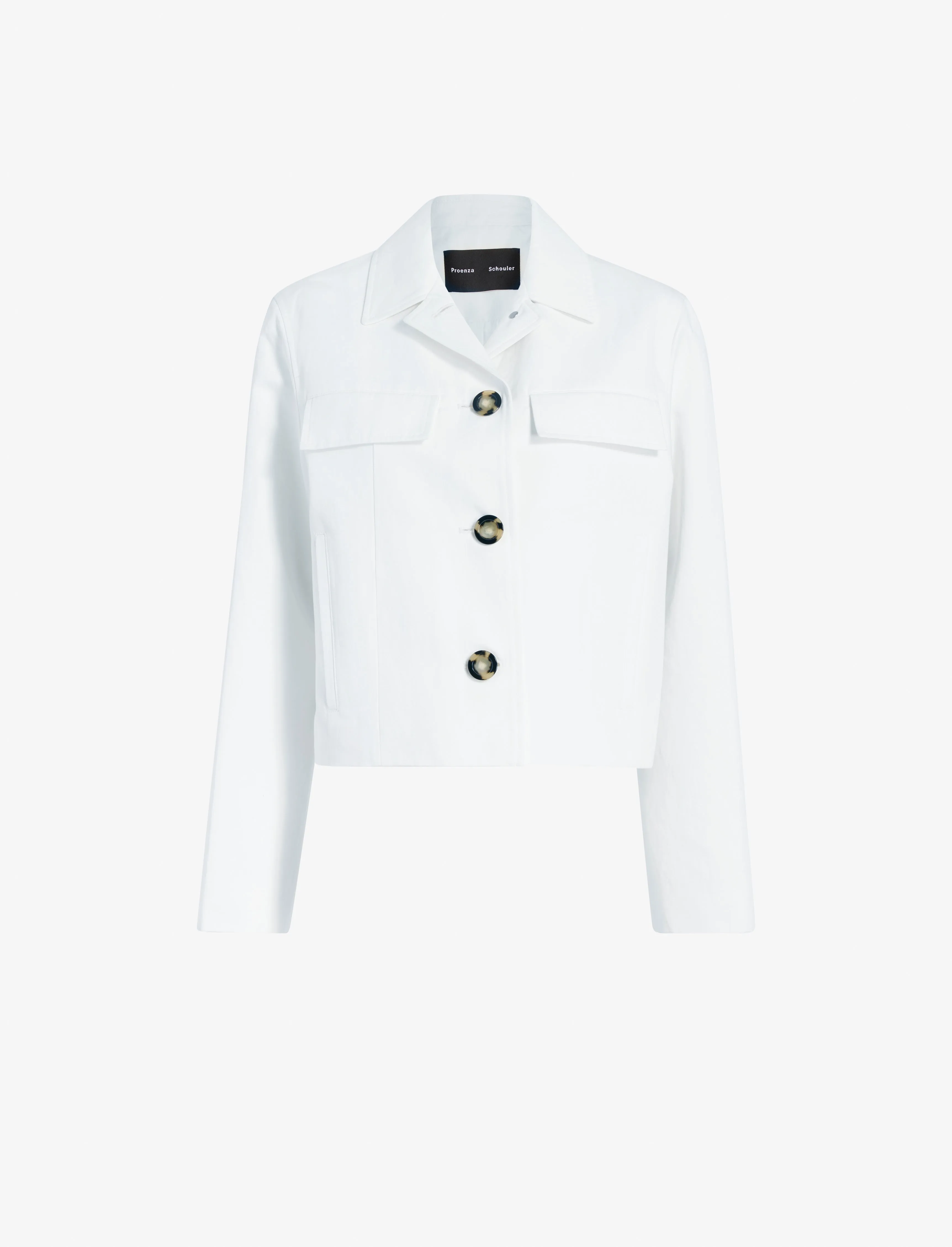 Thelma Jacket in Cotton Linen Suiting sold by Proenza Schouler