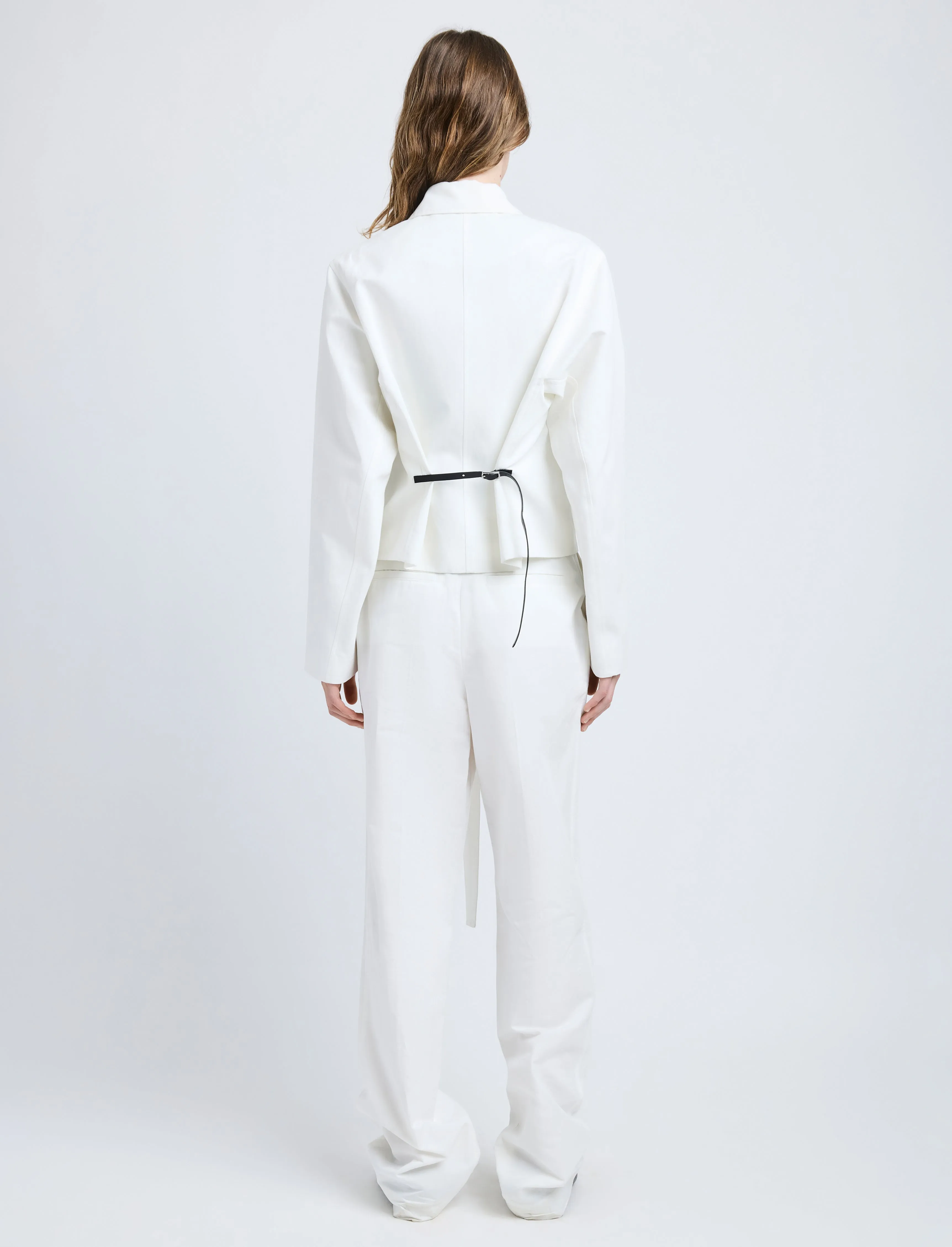 Thelma Jacket in Cotton Linen Suiting sold by Proenza Schouler product image thumbnail 5