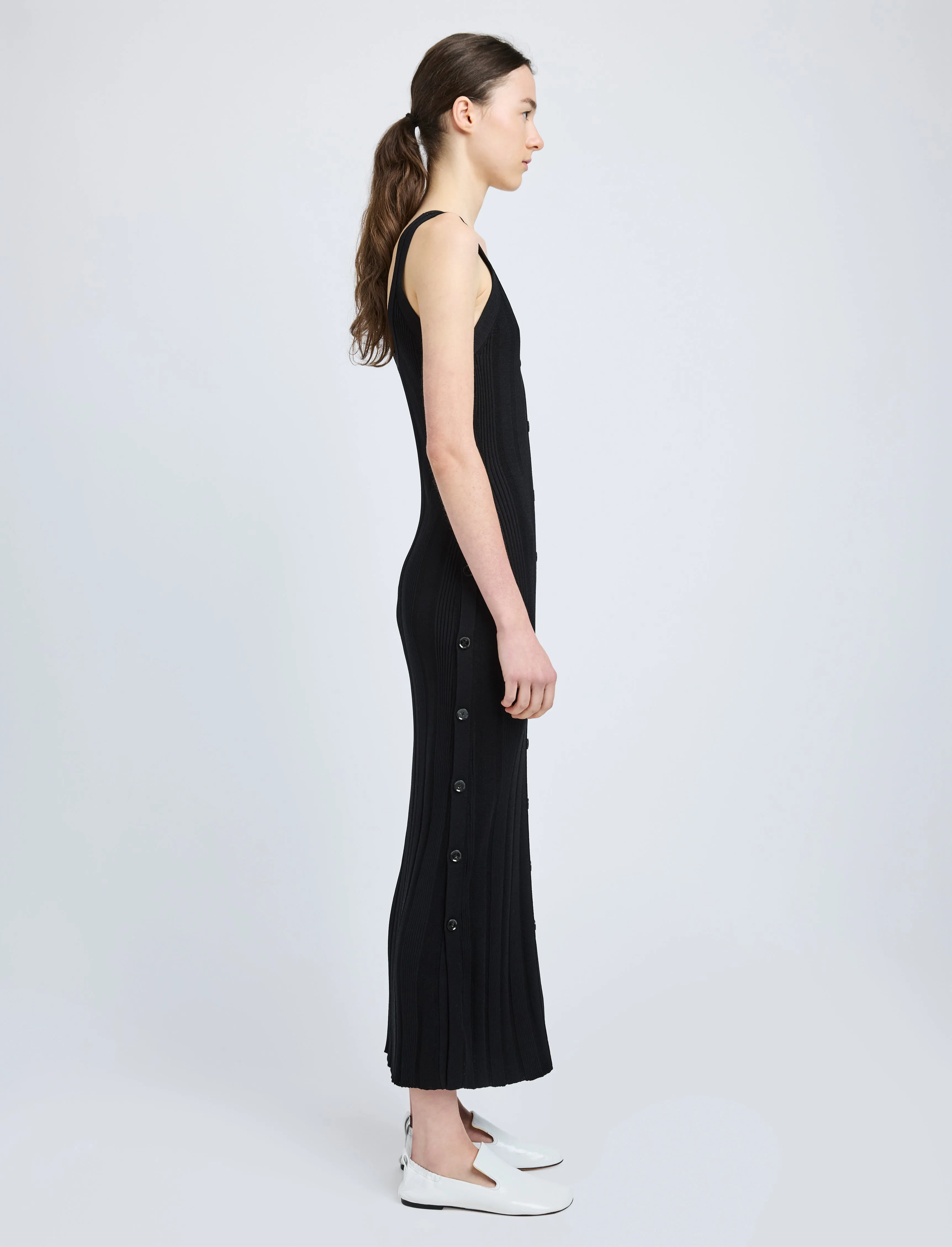 Ellis Dress in Column Rib sold by Proenza Schouler product image thumbnail 3