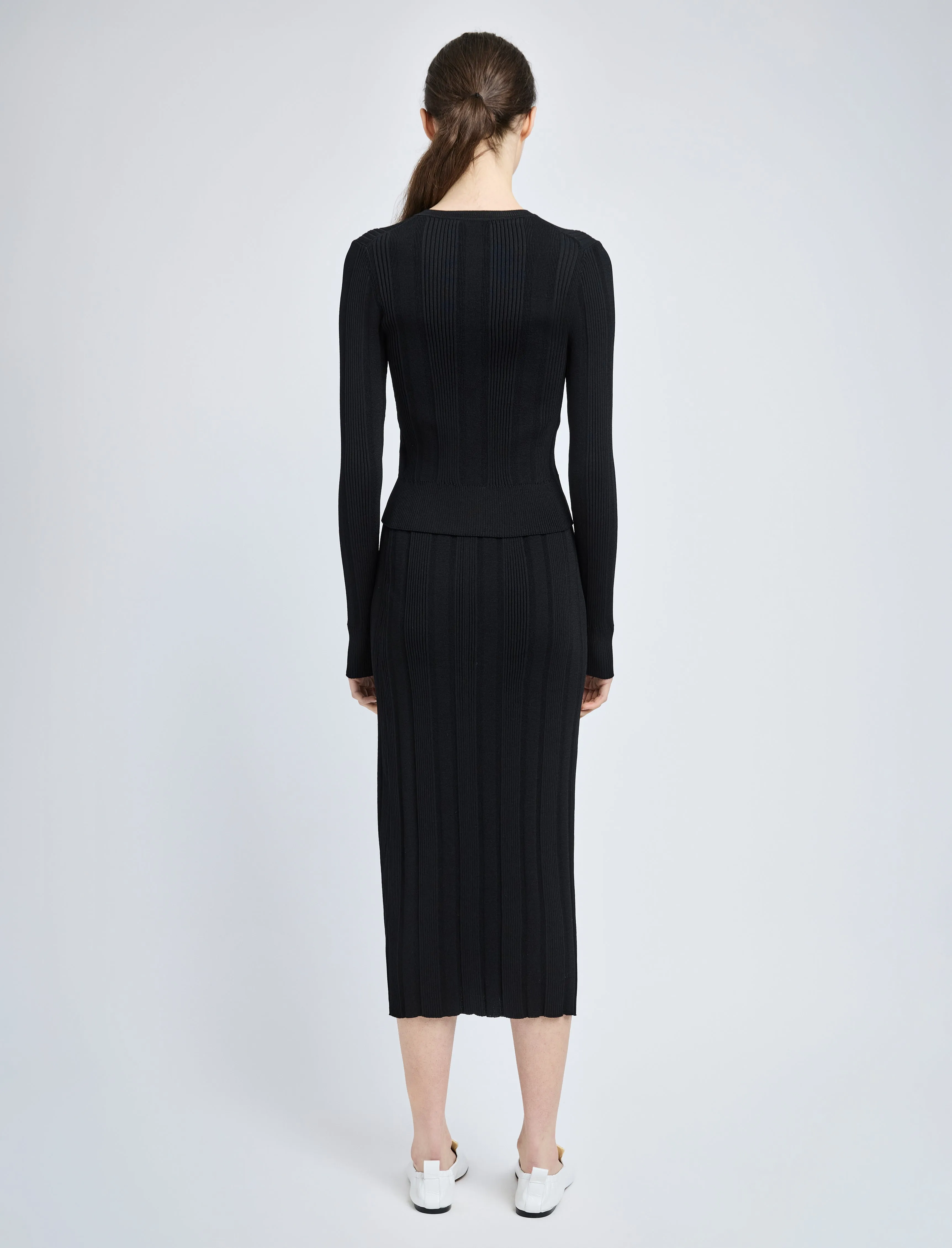 Ryanne Skirt in Column Rib sold by Proenza Schouler product image thumbnail 4