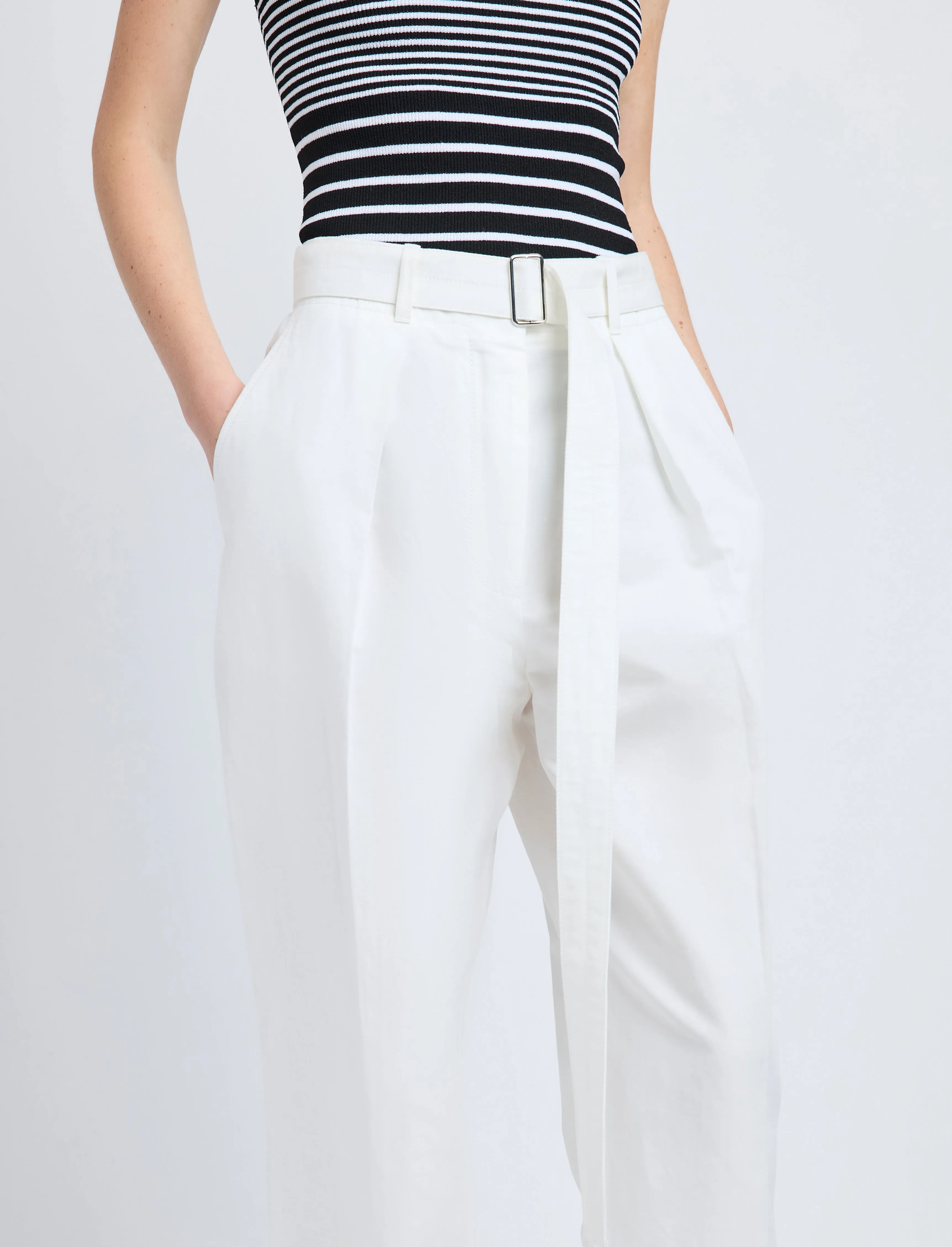 Vera Pant in Cotton Linen Suiting sold by Proenza Schouler product image thumbnail 5