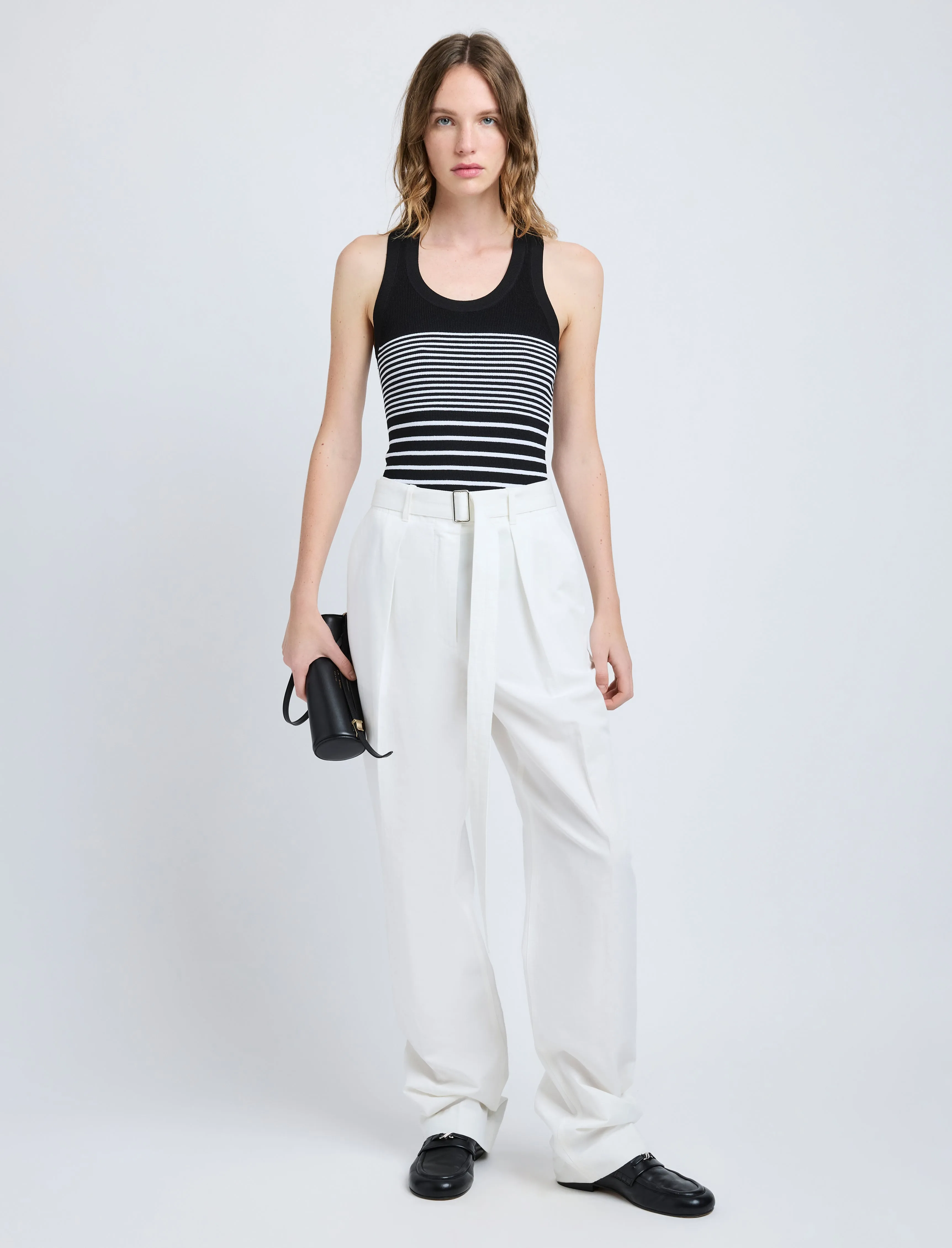 Vera Pant in Cotton Linen Suiting sold by Proenza Schouler product image thumbnail 2