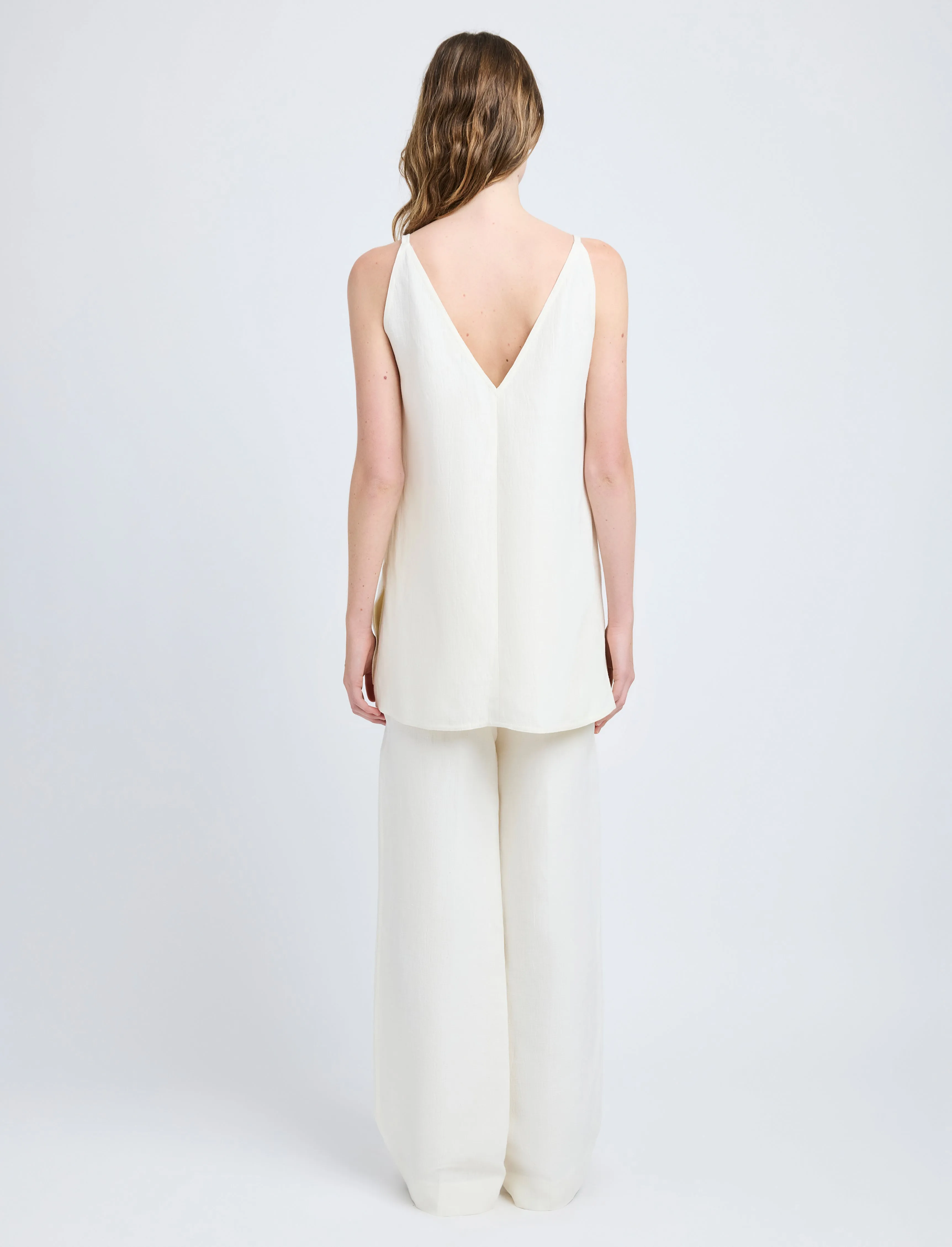 Maggi Pant in Cotton Viscose Linen sold by Proenza Schouler product image thumbnail 4
