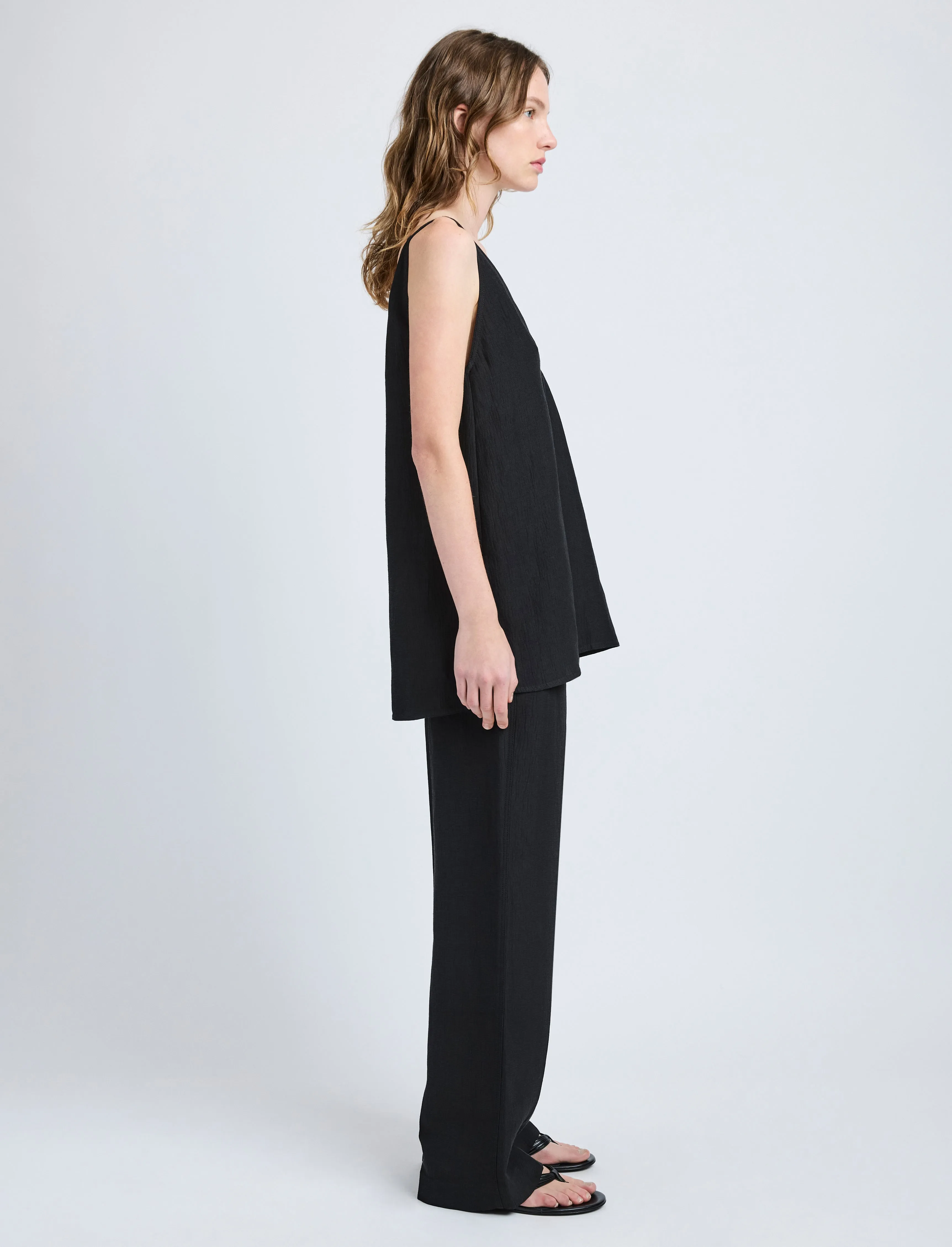 Mitchell Top in Cotton Viscose Linen sold by Proenza Schouler product image thumbnail 4