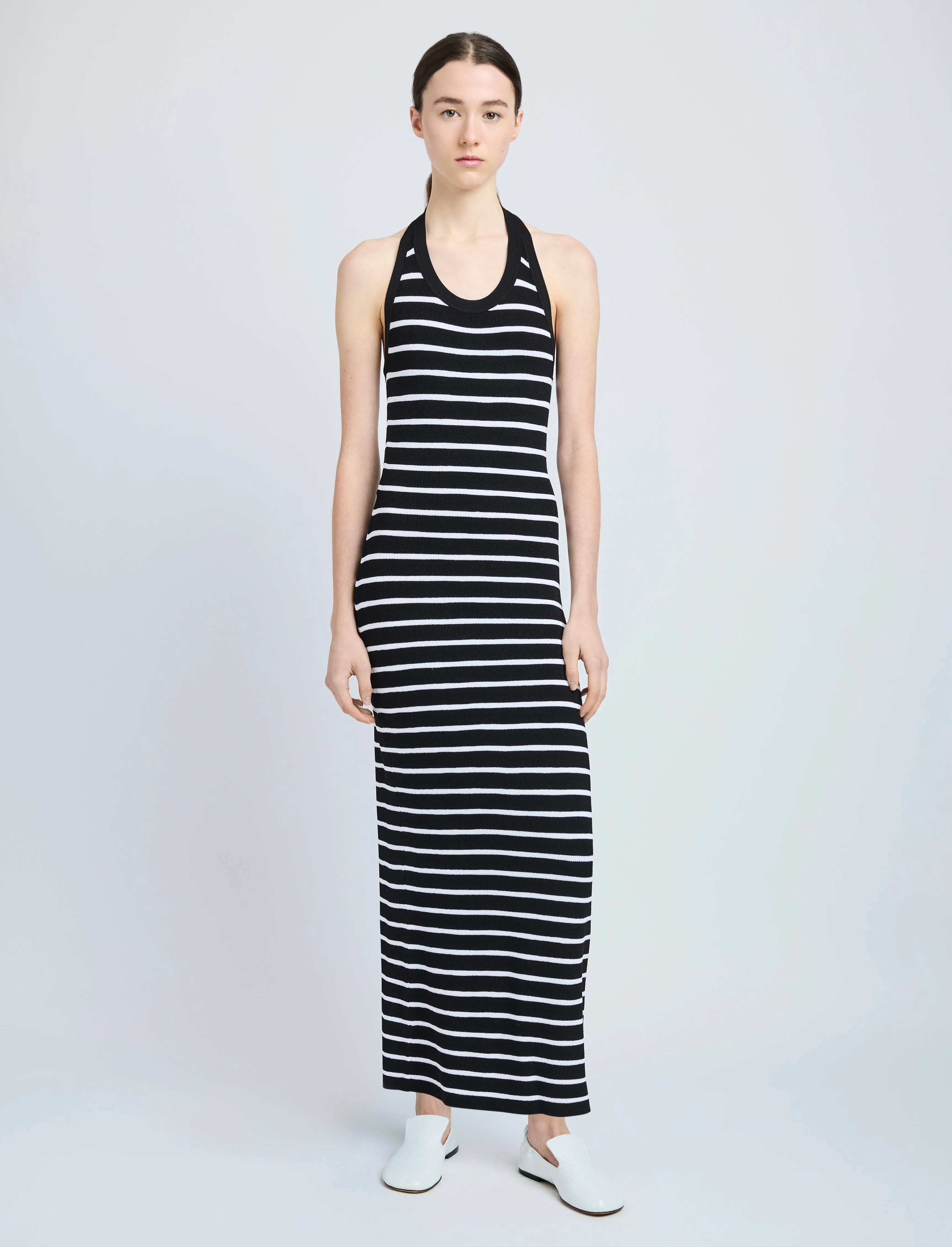 Meryl Dress in Matte Viscose Rib sold by Proenza Schouler product image thumbnail 2