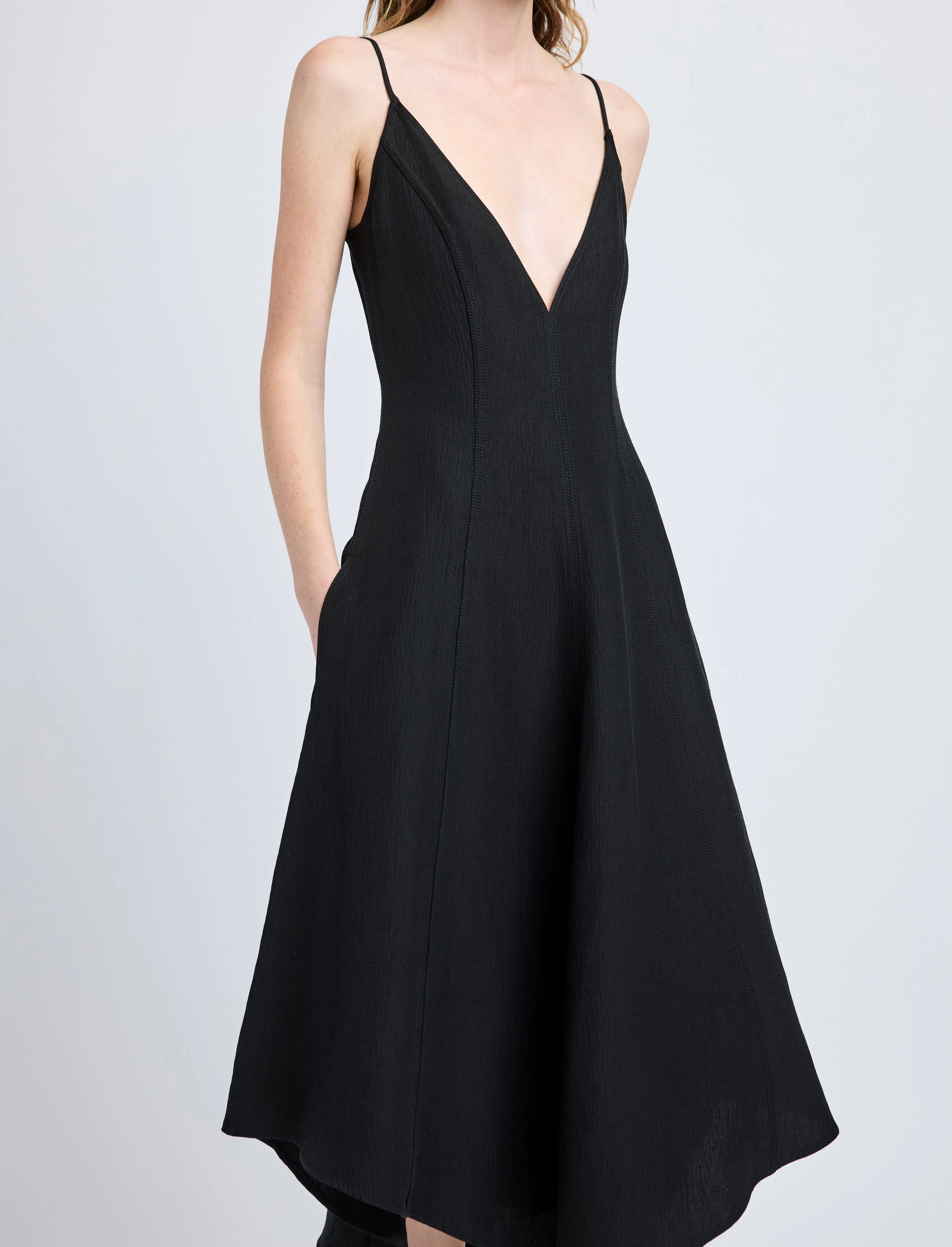 Elaine Dress in Cotton Viscose Linen sold by Proenza Schouler product image thumbnail 5