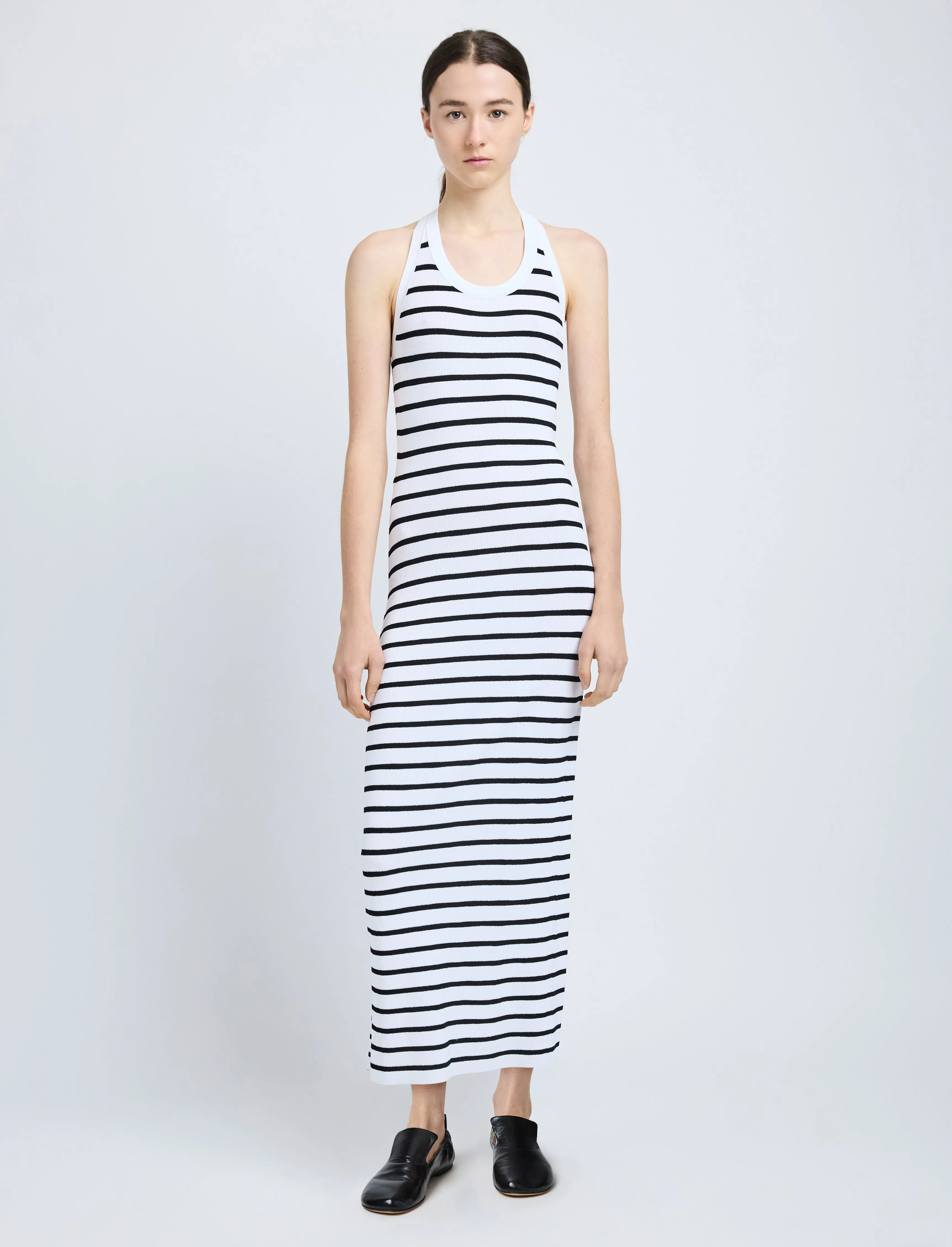 Meryl Dress in Matte Viscose Rib sold by Proenza Schouler product image thumbnail 2