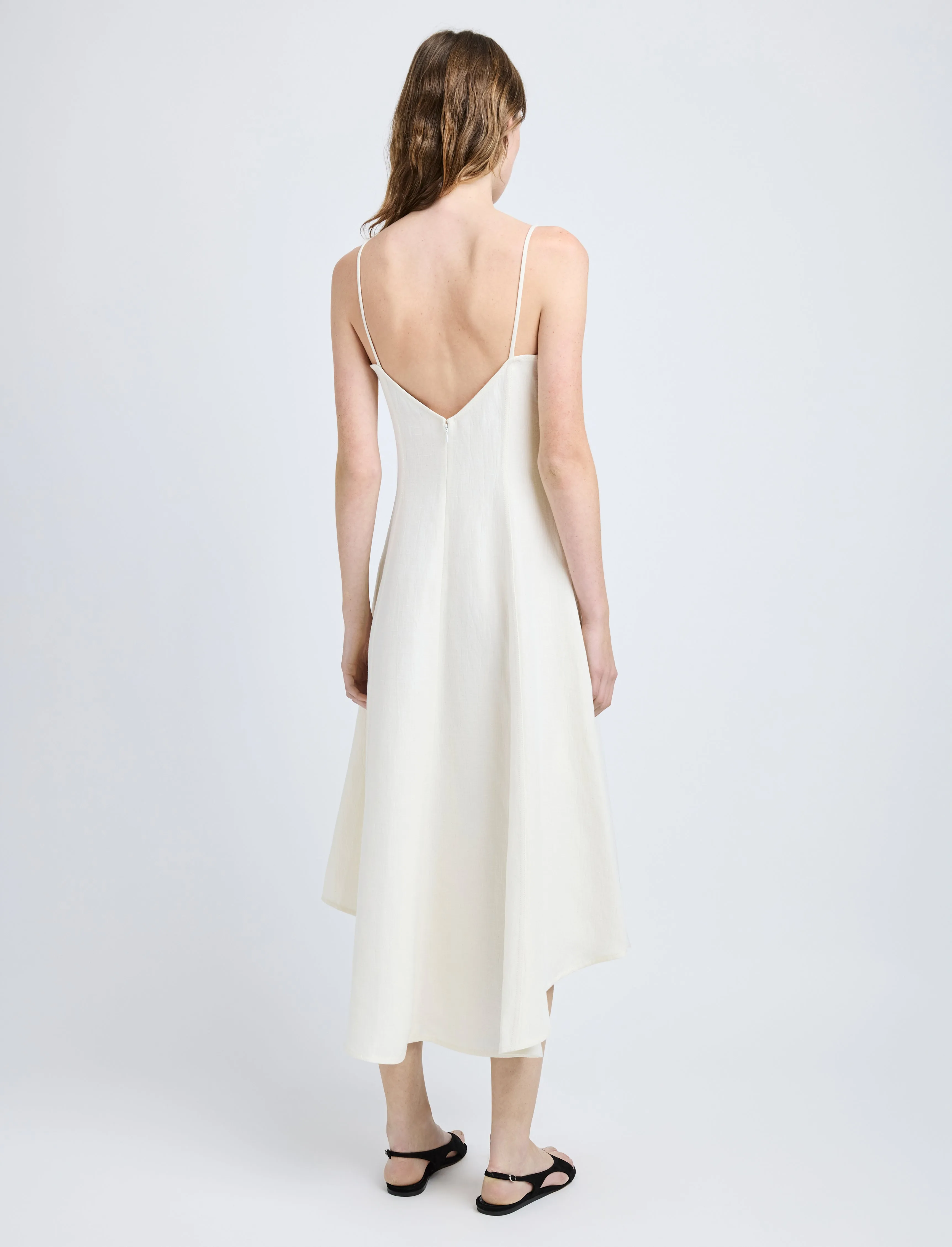 Elaine Dress in Cotton Viscose Linen sold by Proenza Schouler product image thumbnail 4