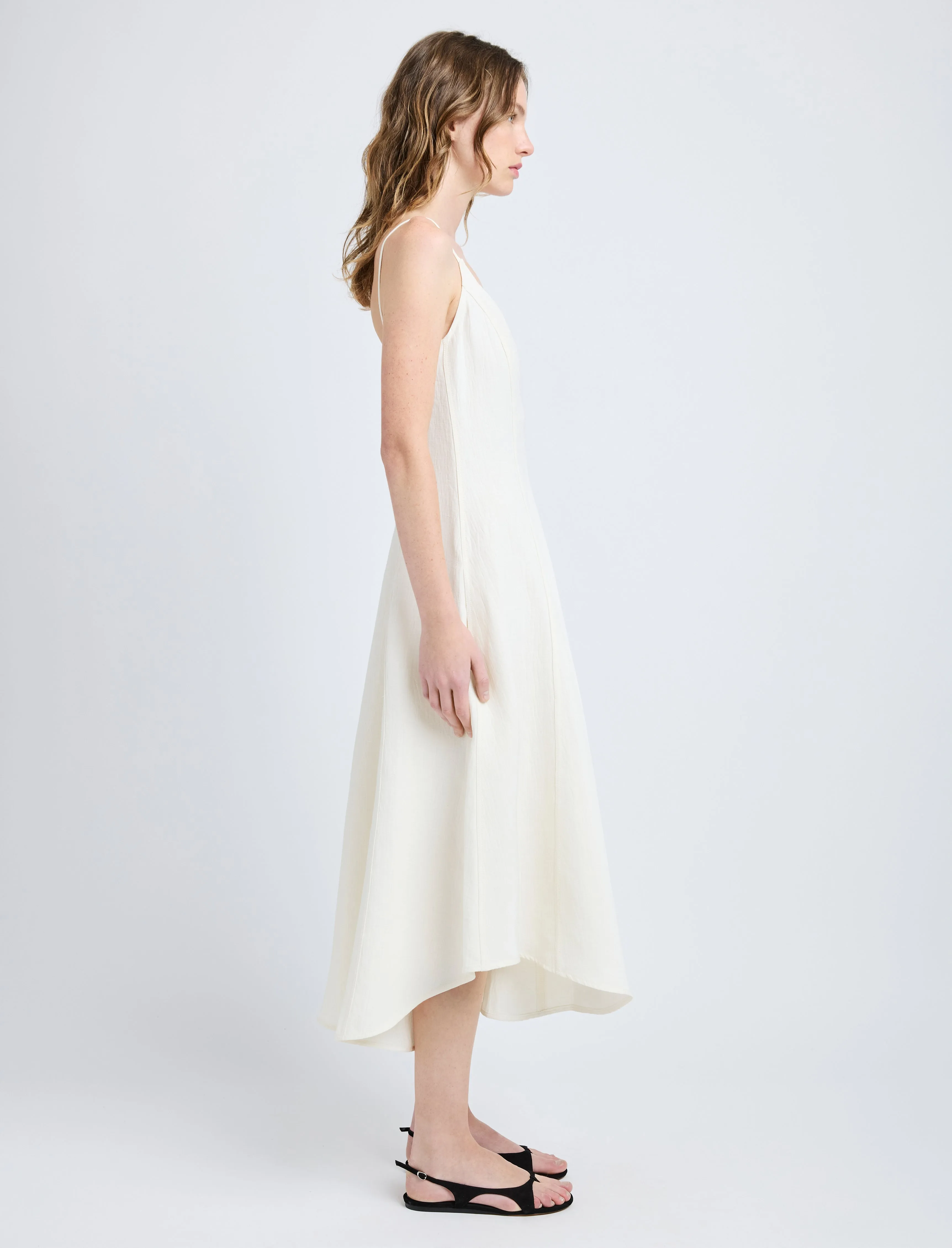 Elaine Dress in Cotton Viscose Linen sold by Proenza Schouler product image thumbnail 3