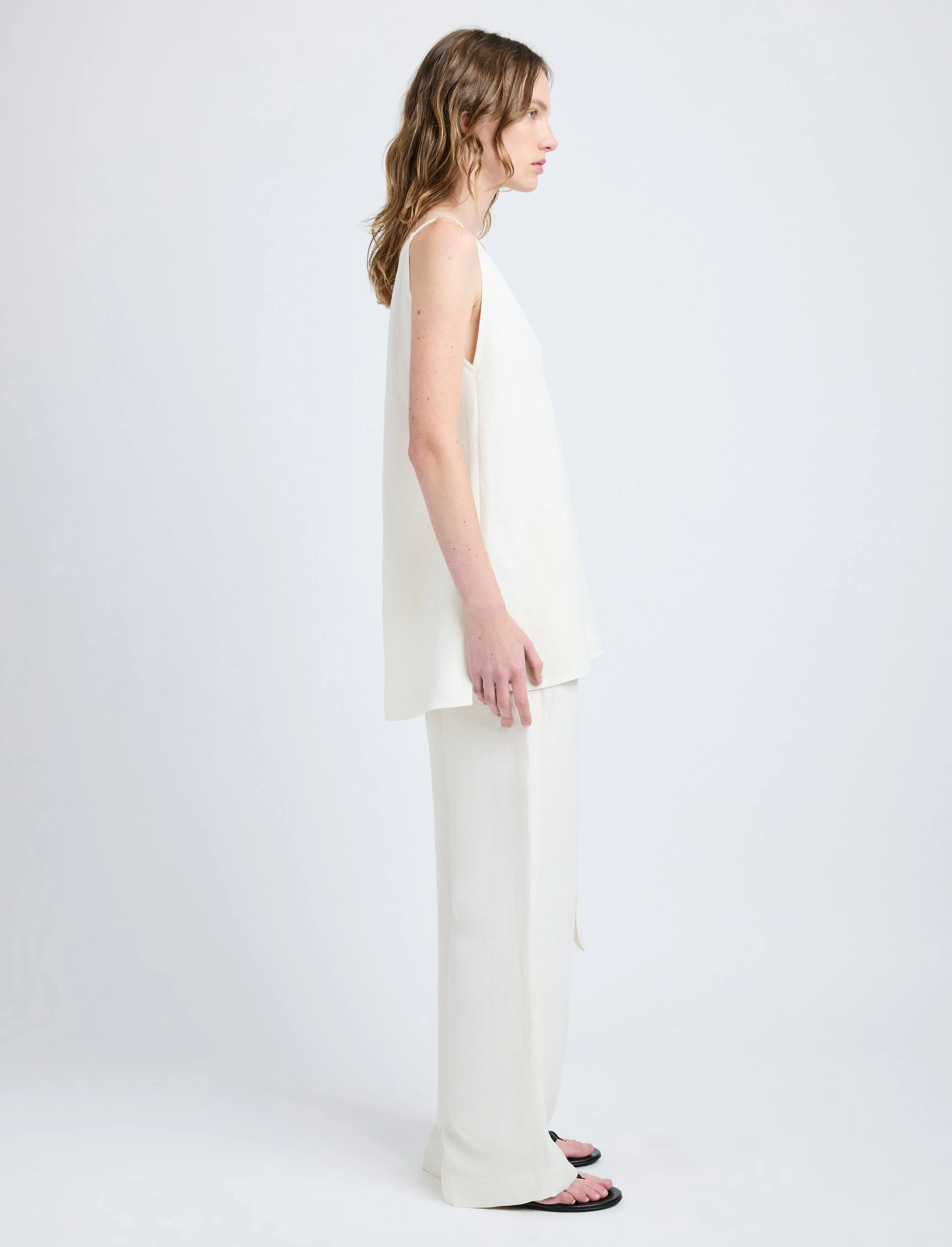 Mitchell Top in Cotton Viscose Linen sold by Proenza Schouler product image thumbnail 4