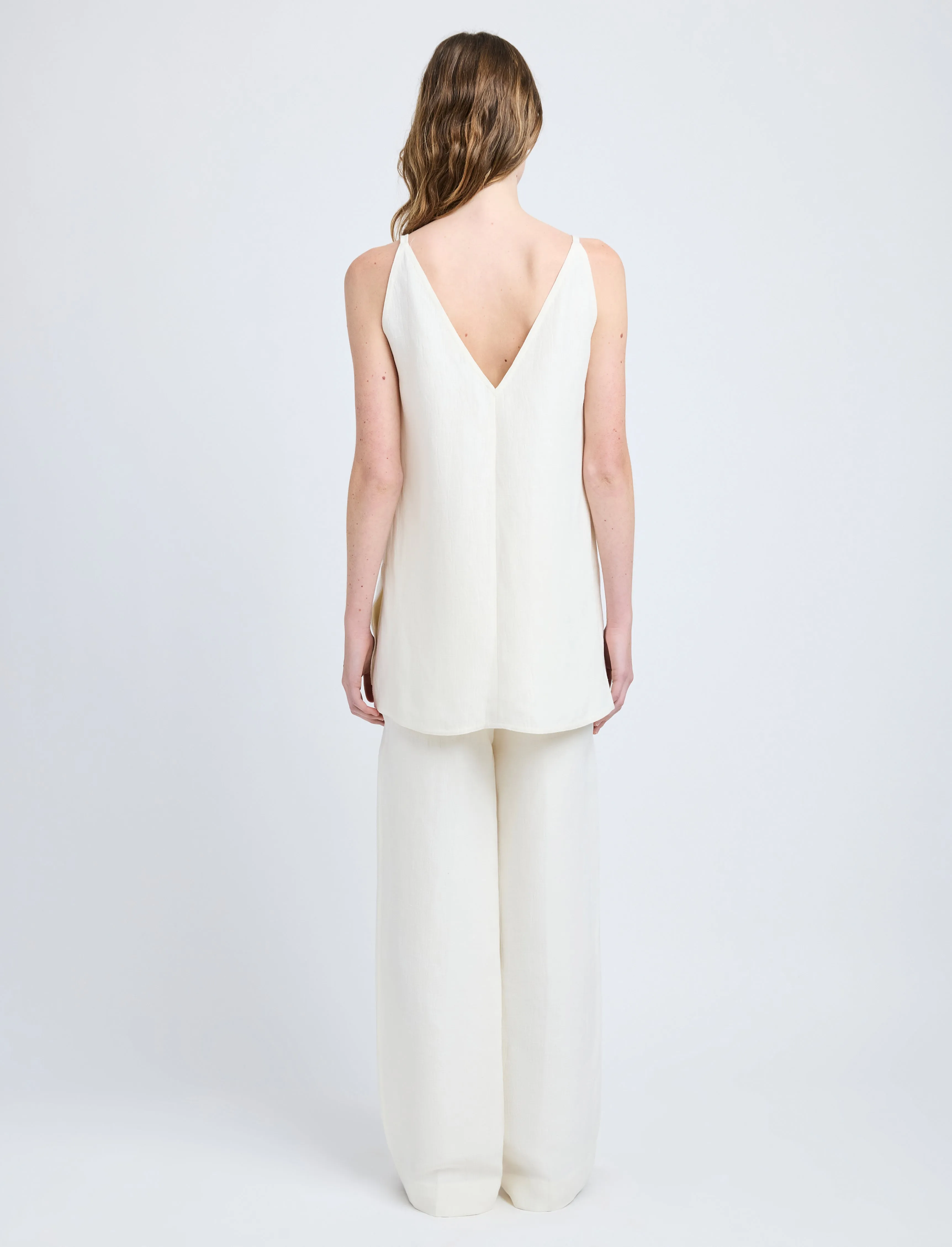 Mitchell Top in Cotton Viscose Linen sold by Proenza Schouler product image thumbnail 5