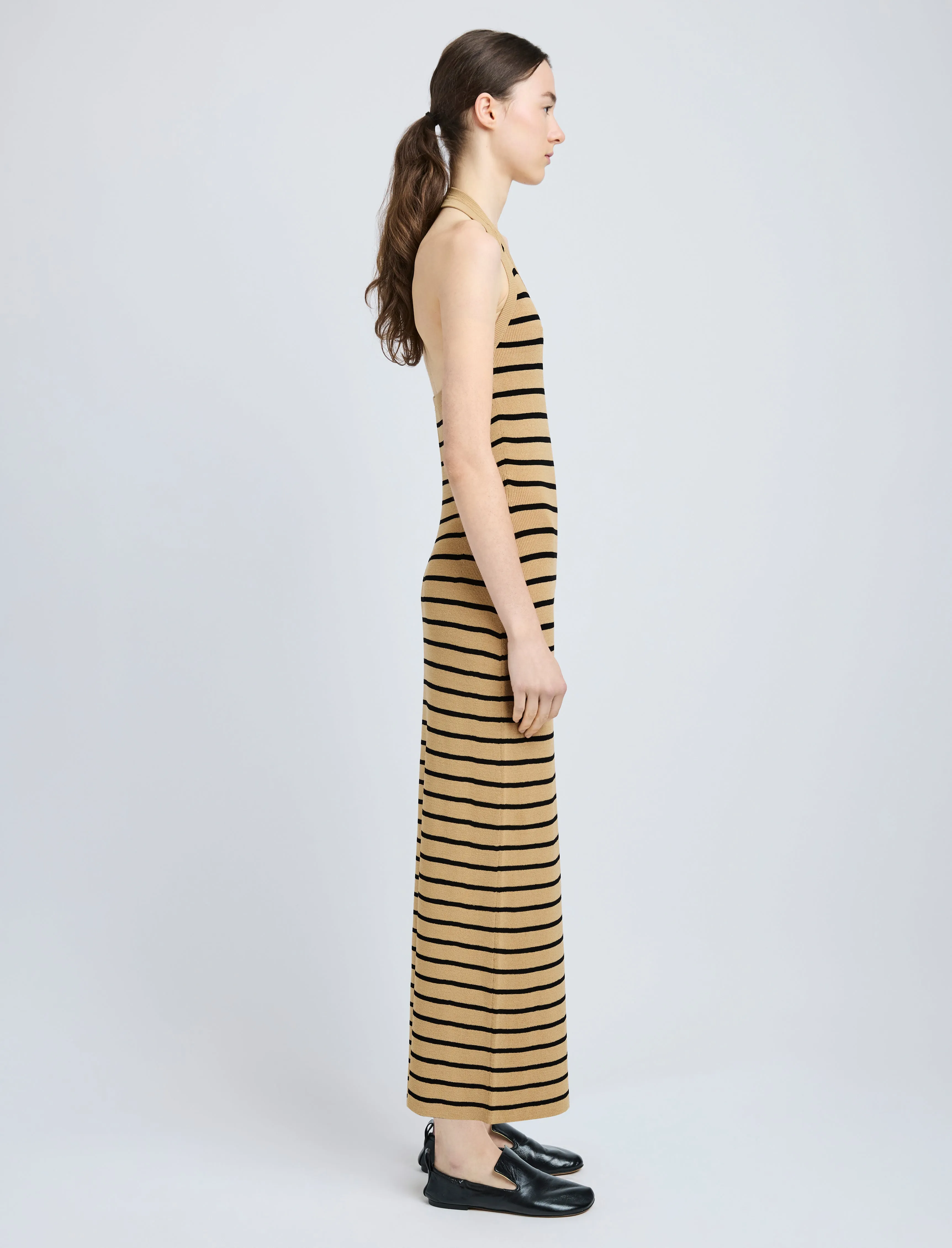 Meryl Dress in Matte Viscose Rib sold by Proenza Schouler product image thumbnail 3