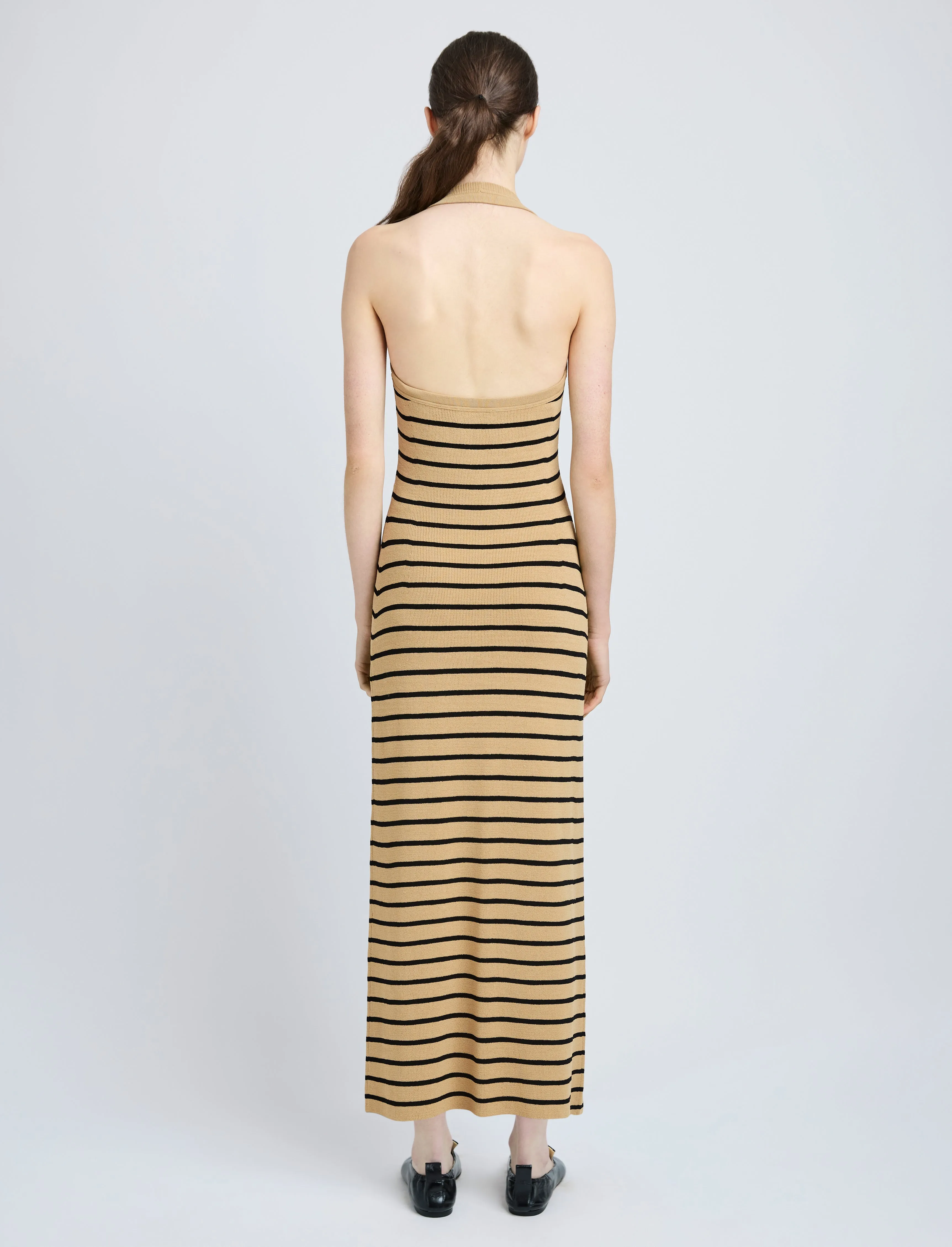 Meryl Dress in Matte Viscose Rib sold by Proenza Schouler product image thumbnail 4