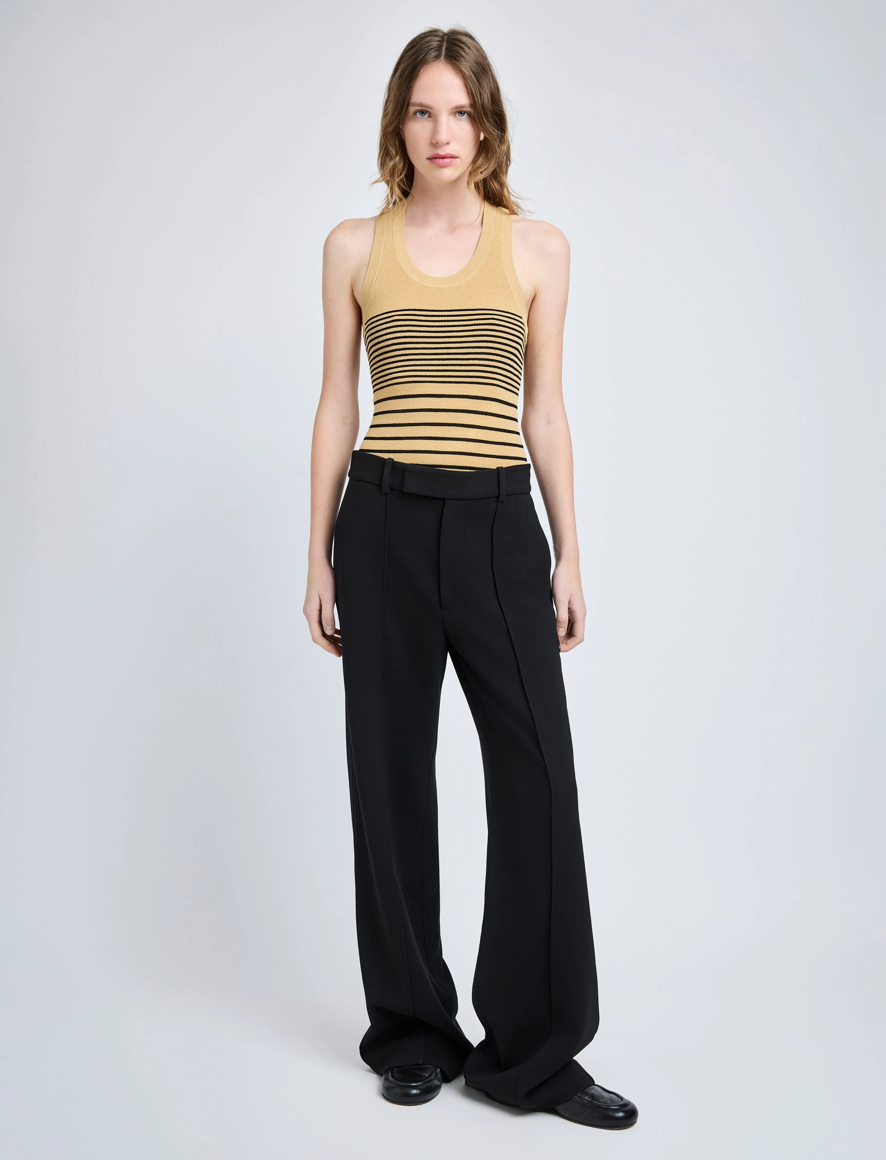 Roberts Top in Matte Viscose Rib sold by Proenza Schouler product image thumbnail 3