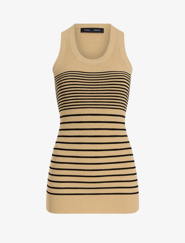 Roberts Top in Matte Viscose Rib made by Proenza Schouler