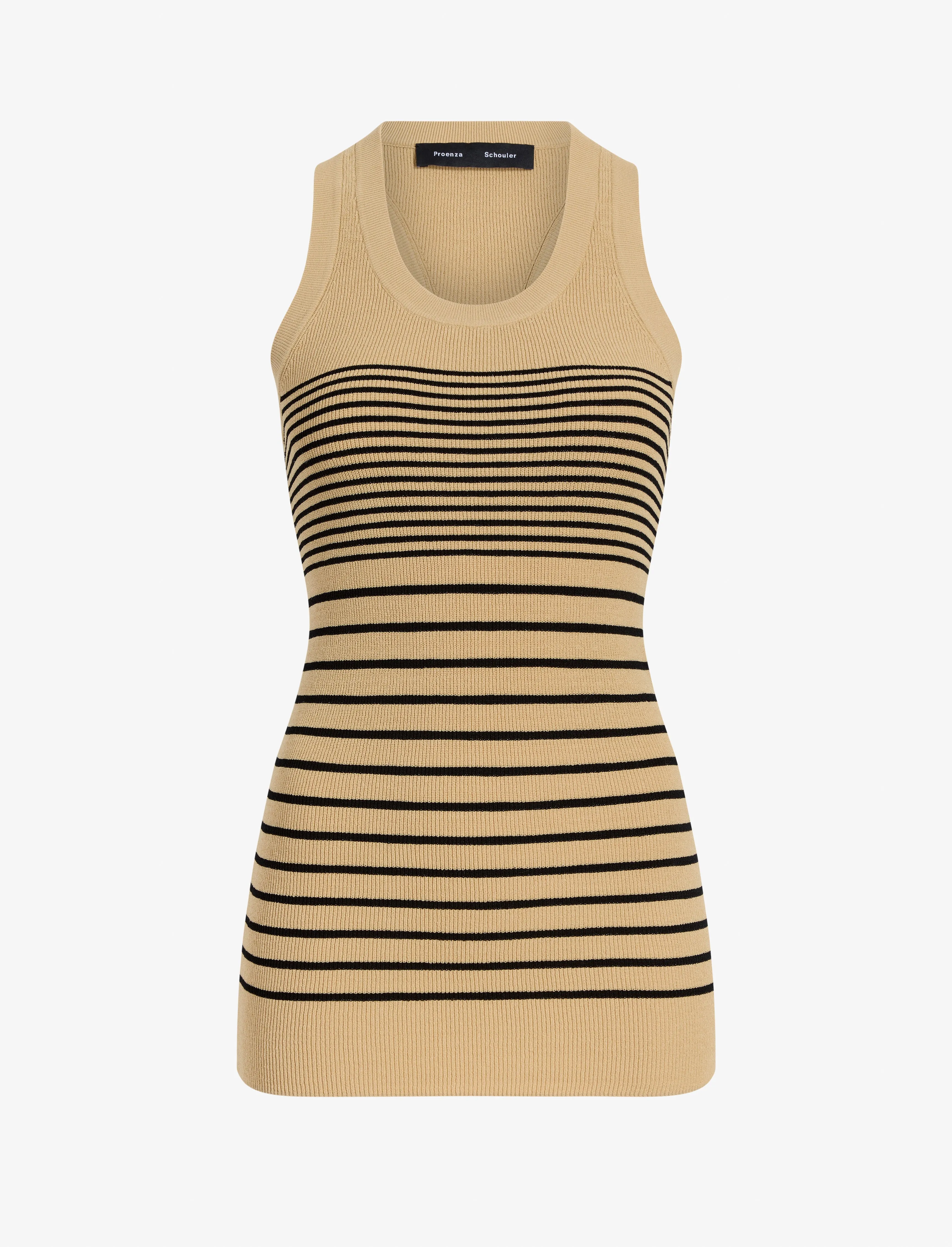 Roberts Top in Matte Viscose Rib sold by Proenza Schouler