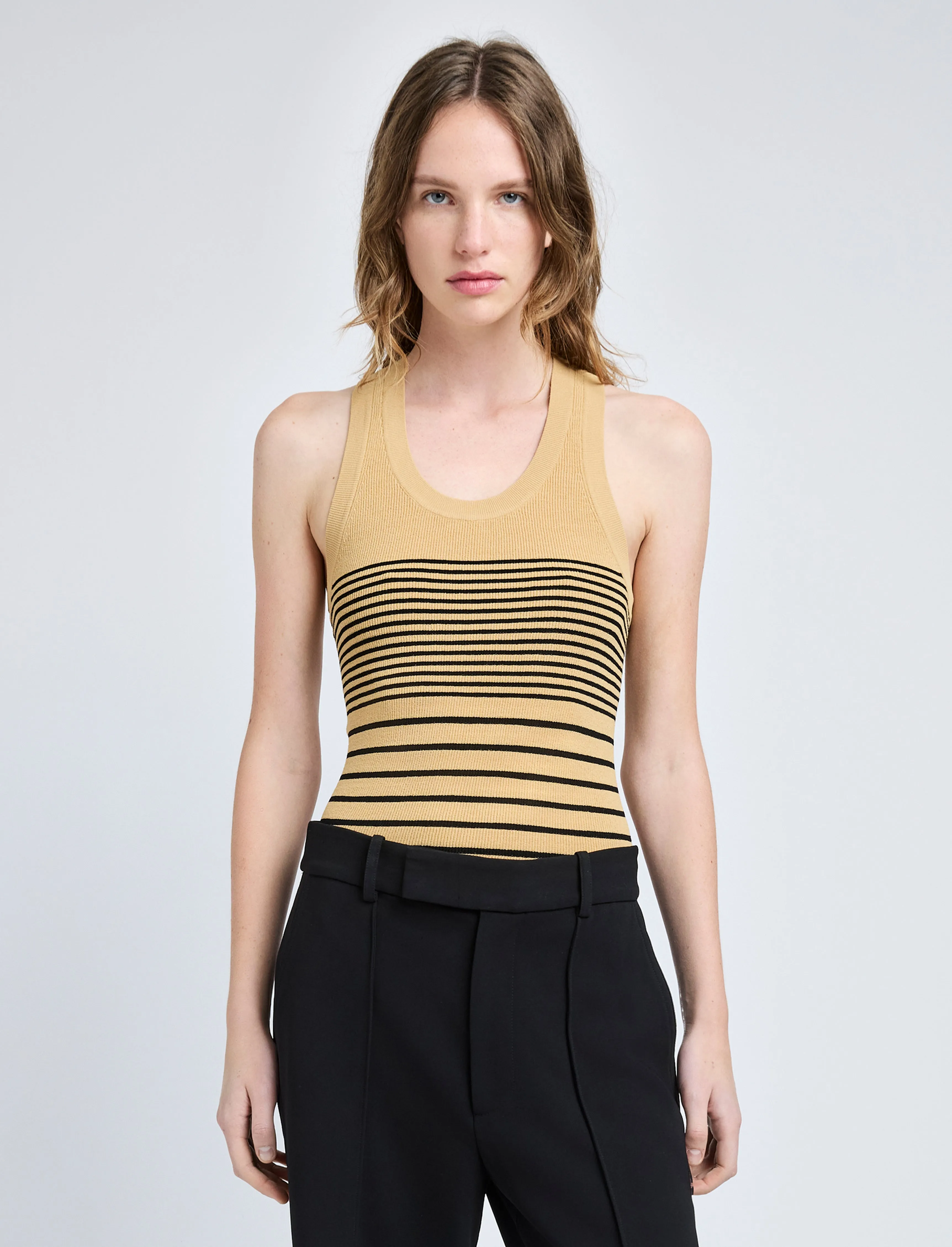 Roberts Top in Matte Viscose Rib sold by Proenza Schouler product image thumbnail 2
