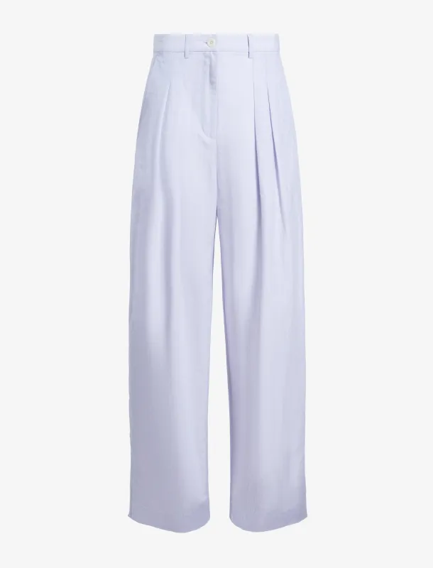 Eleanor Pant in Linen Shirting sold by Proenza Schouler