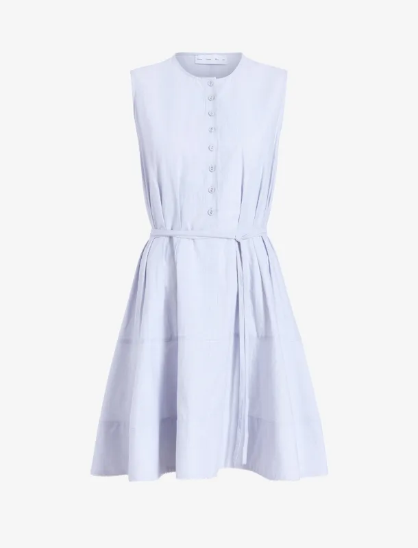 Kenzie Dress in Linen Shirting made by Proenza Schouler